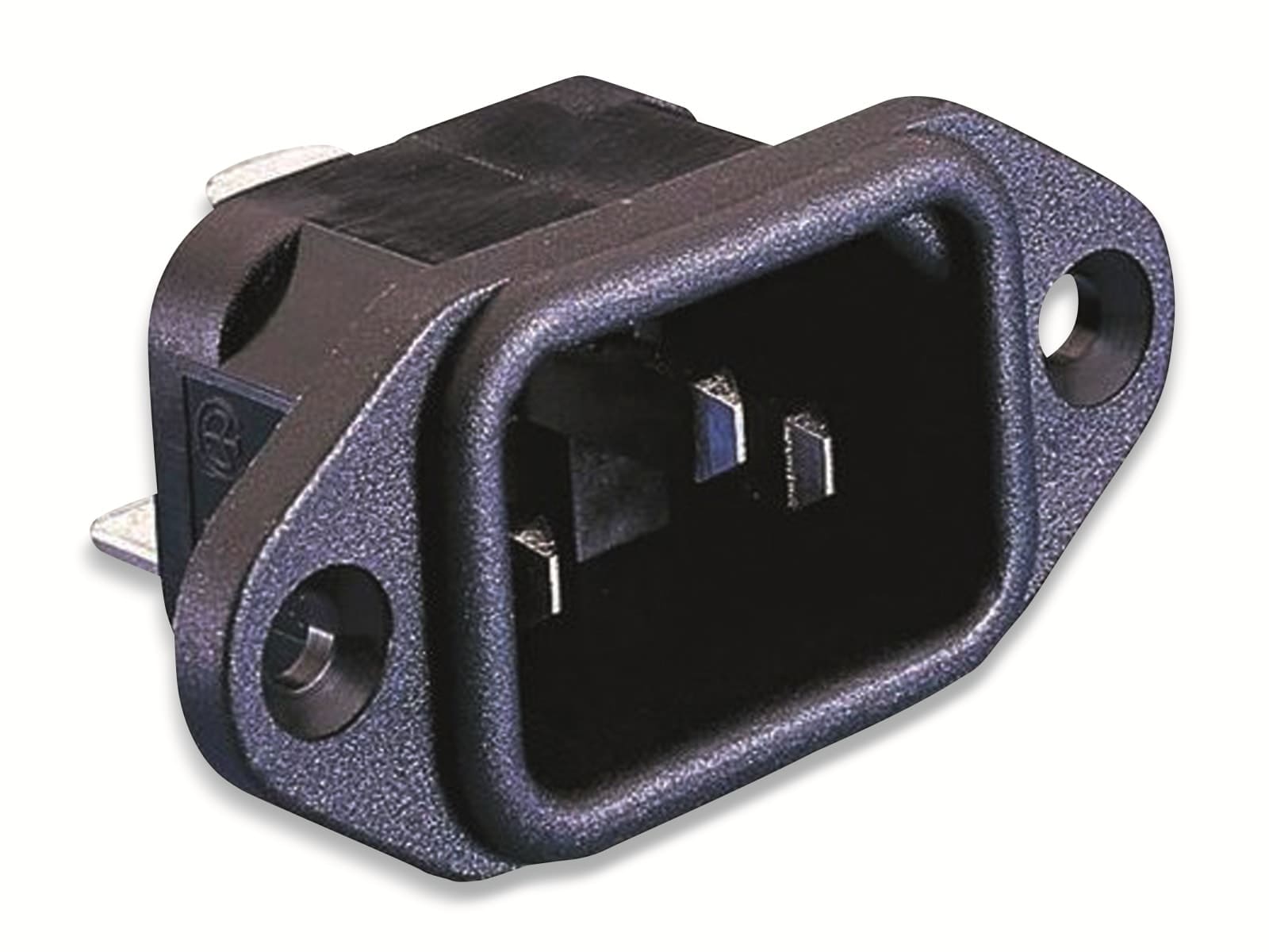 BULGIN PX0580/28, Kaltgeräte-Steckverbinder PX Stecker, vertikal, Gesamtpolzahl: 2+PE, 10 A,Schwarz