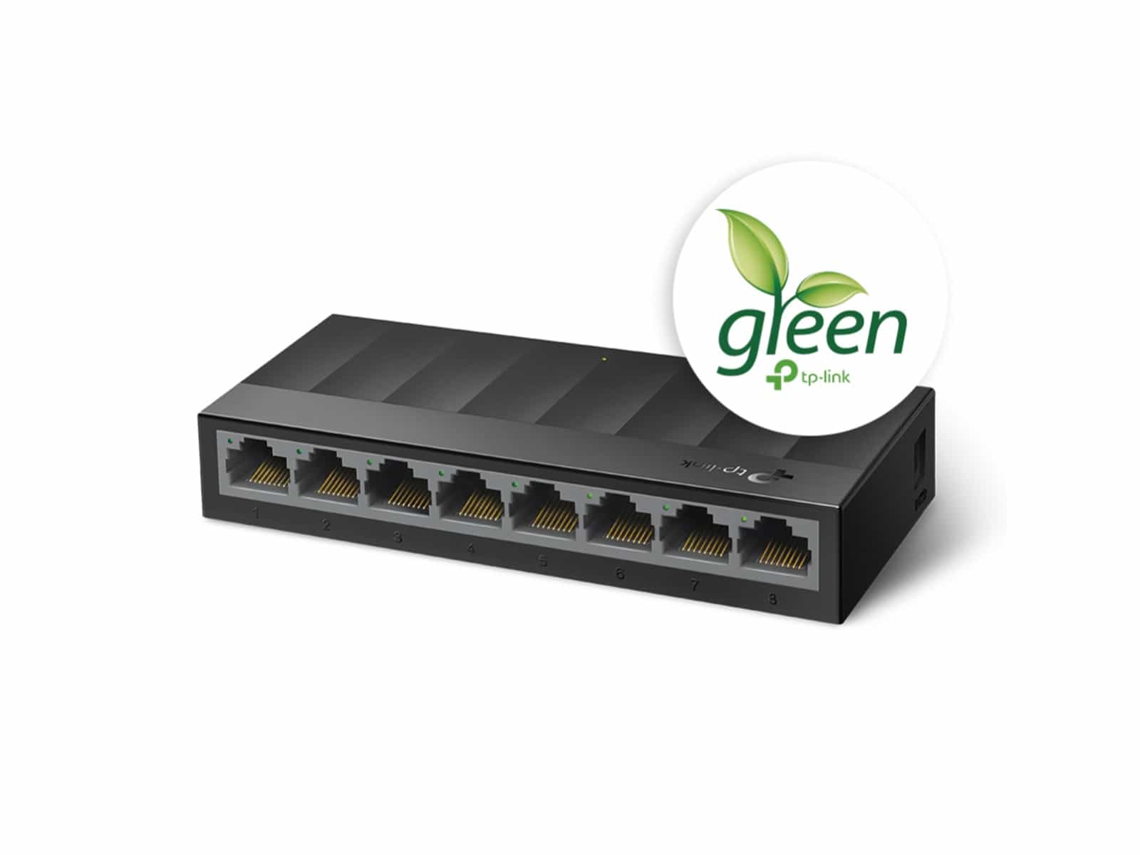 TP-LINK LiteWave Switch LS1008G, Gigabit, unmanaged, 8-port, Kunststoff