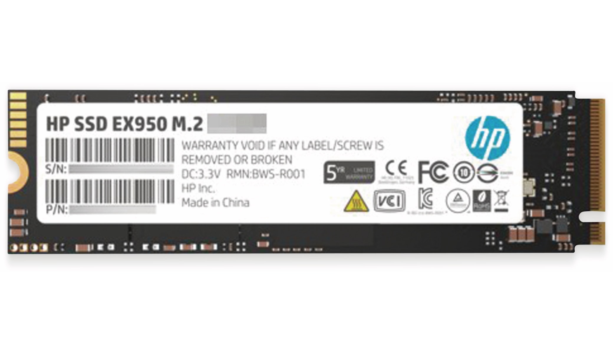 HP M.2 SSD EX950 GAMING, 2 TB, NVMe