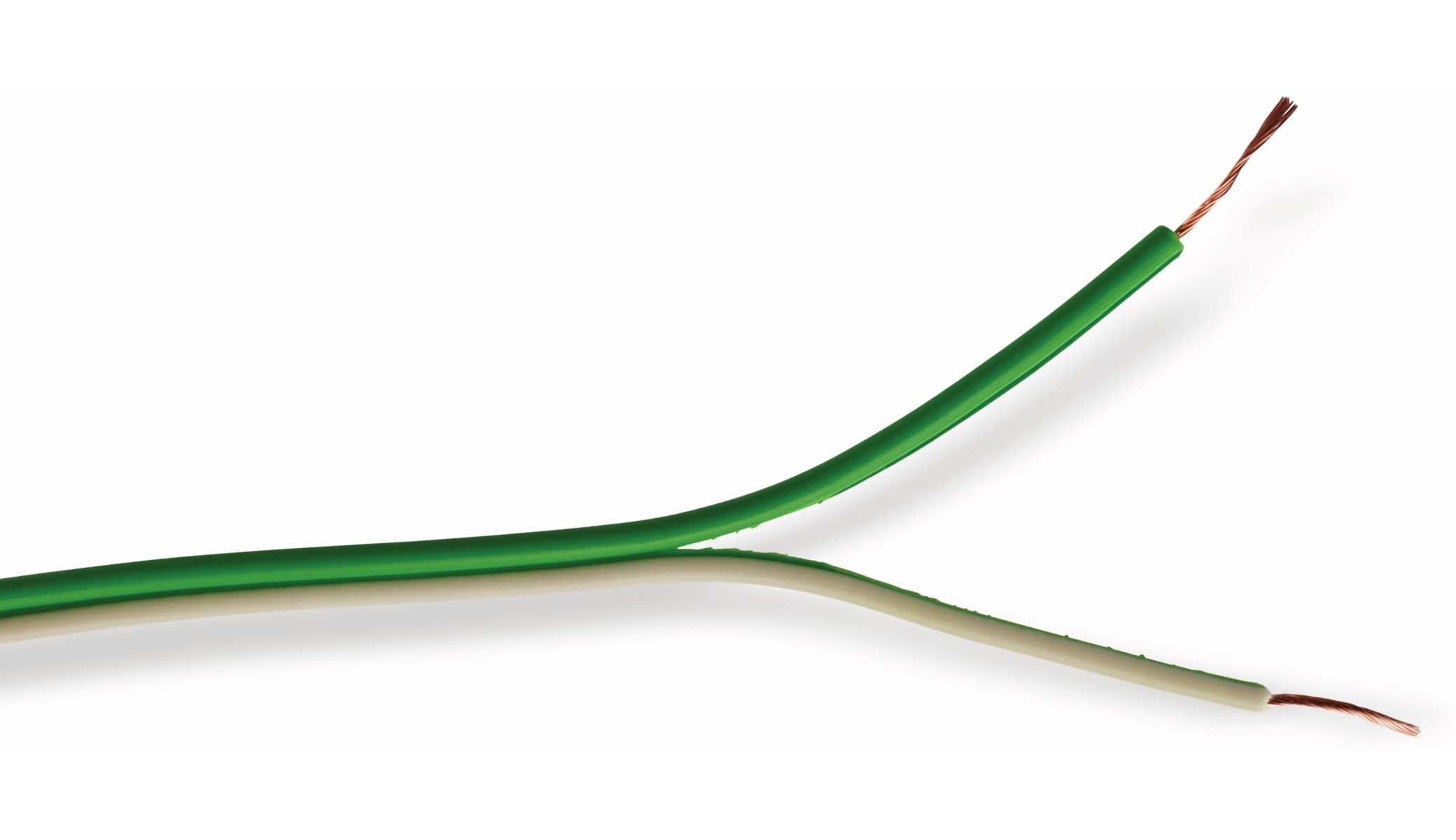 RAUTRONIC Zwillingslitze, 2x 0,14 mm², weiß/grün, 10 m
