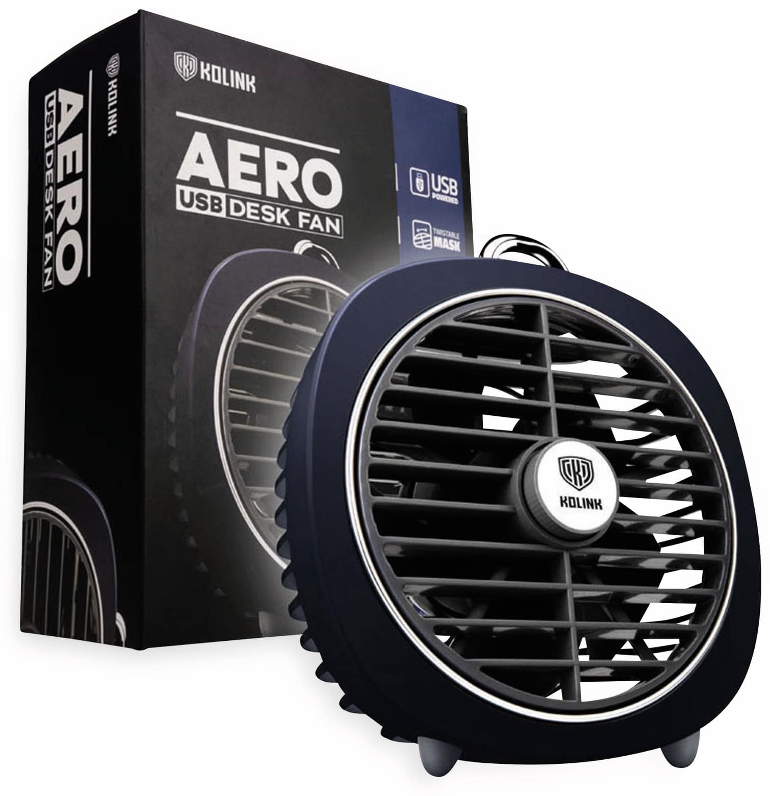 Kolink USB-Ventilator Aero, dunkelblau