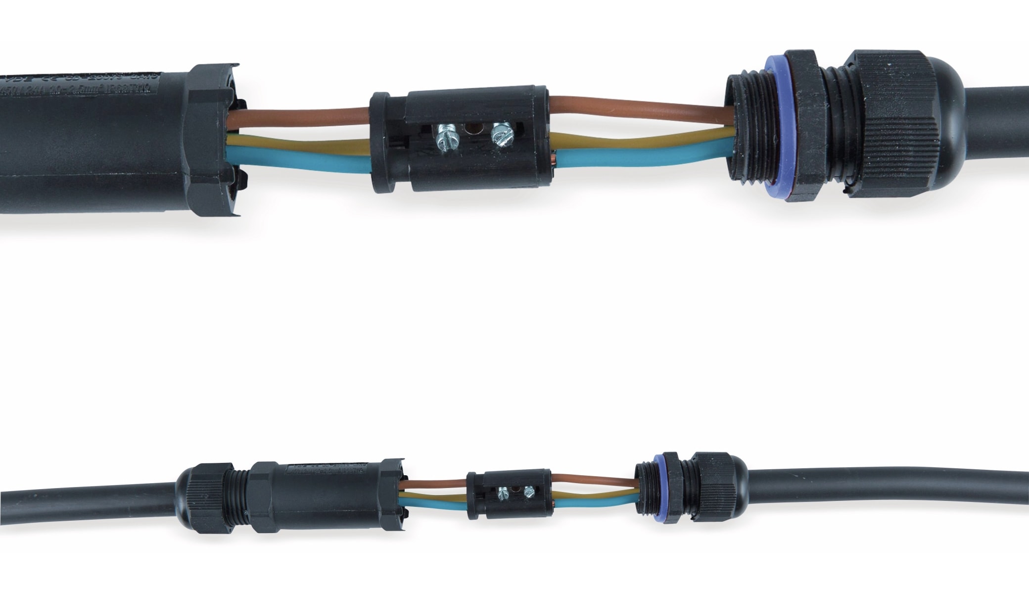 HEITRONIC Kabelverbinder 45608, 3-polig, IP68