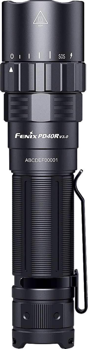 FENIX LED-Taschenlampe PD40R V3.0, Akkubetrieb, schwarz