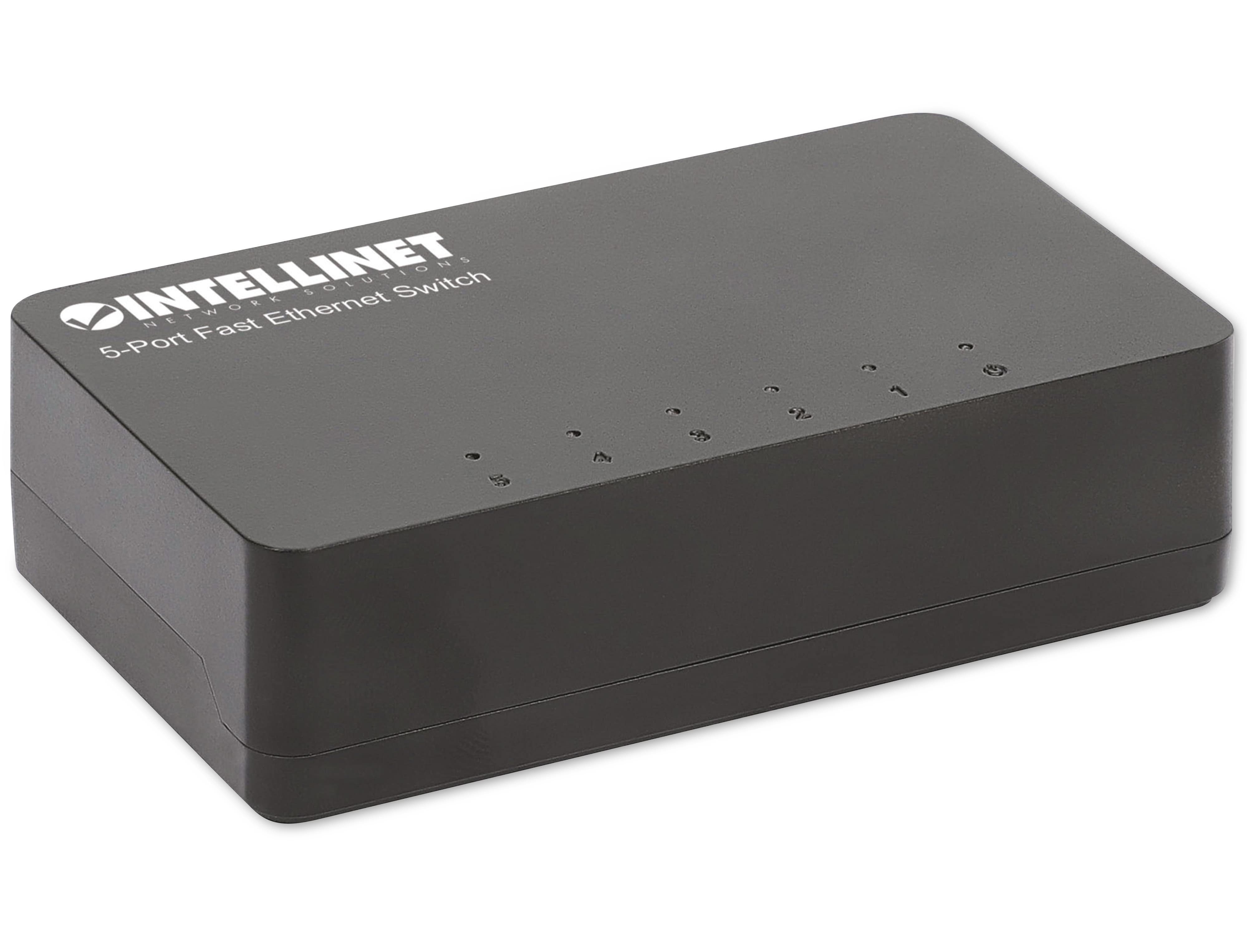 INTELLINET Ethernet Switch 561723 5-Port, schwarz