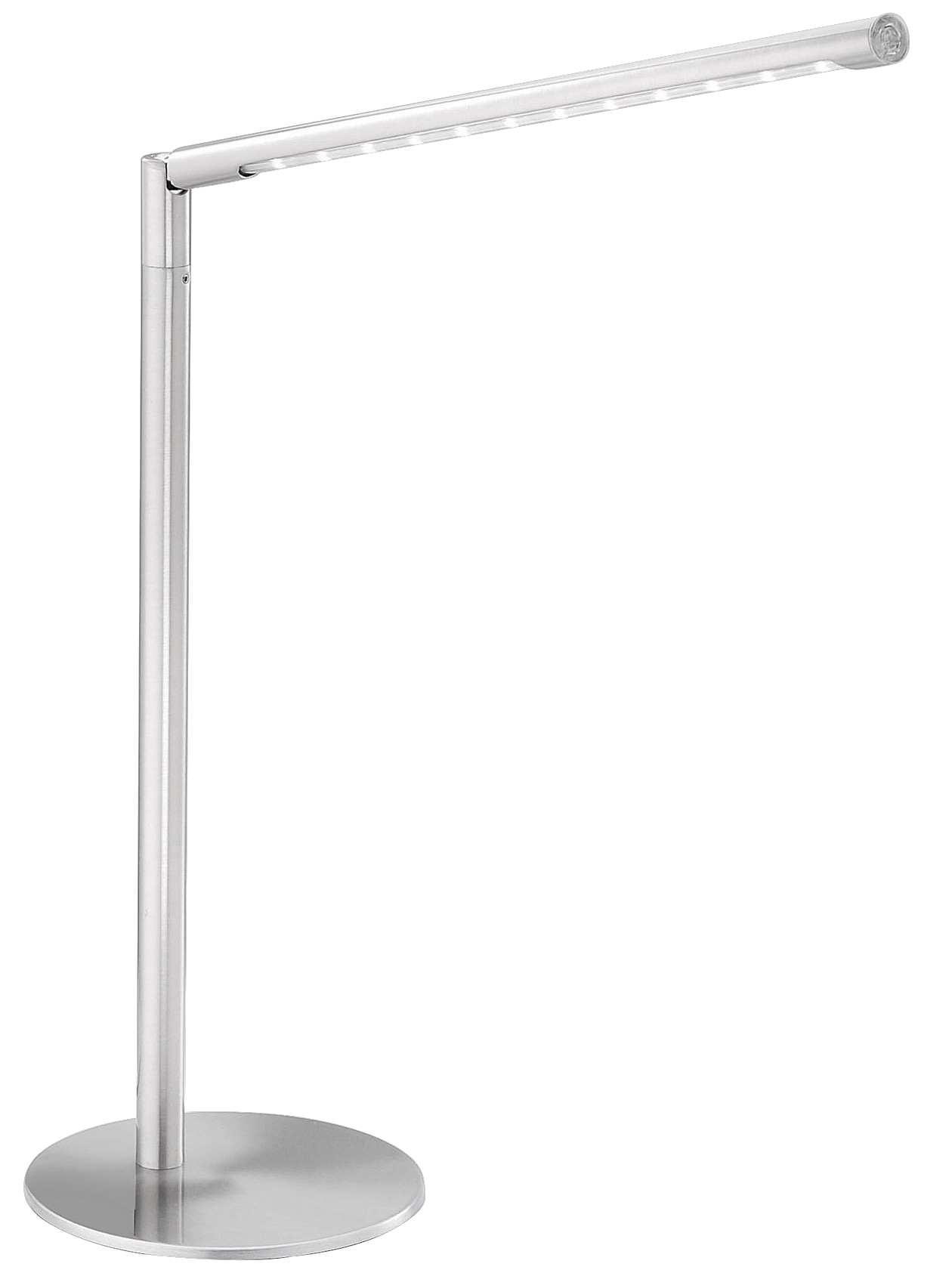 JUST LIGHT LED-Tischleuchte 11011-55 stahlfarbig, 4,8 W, 590 lm, 3000 K 