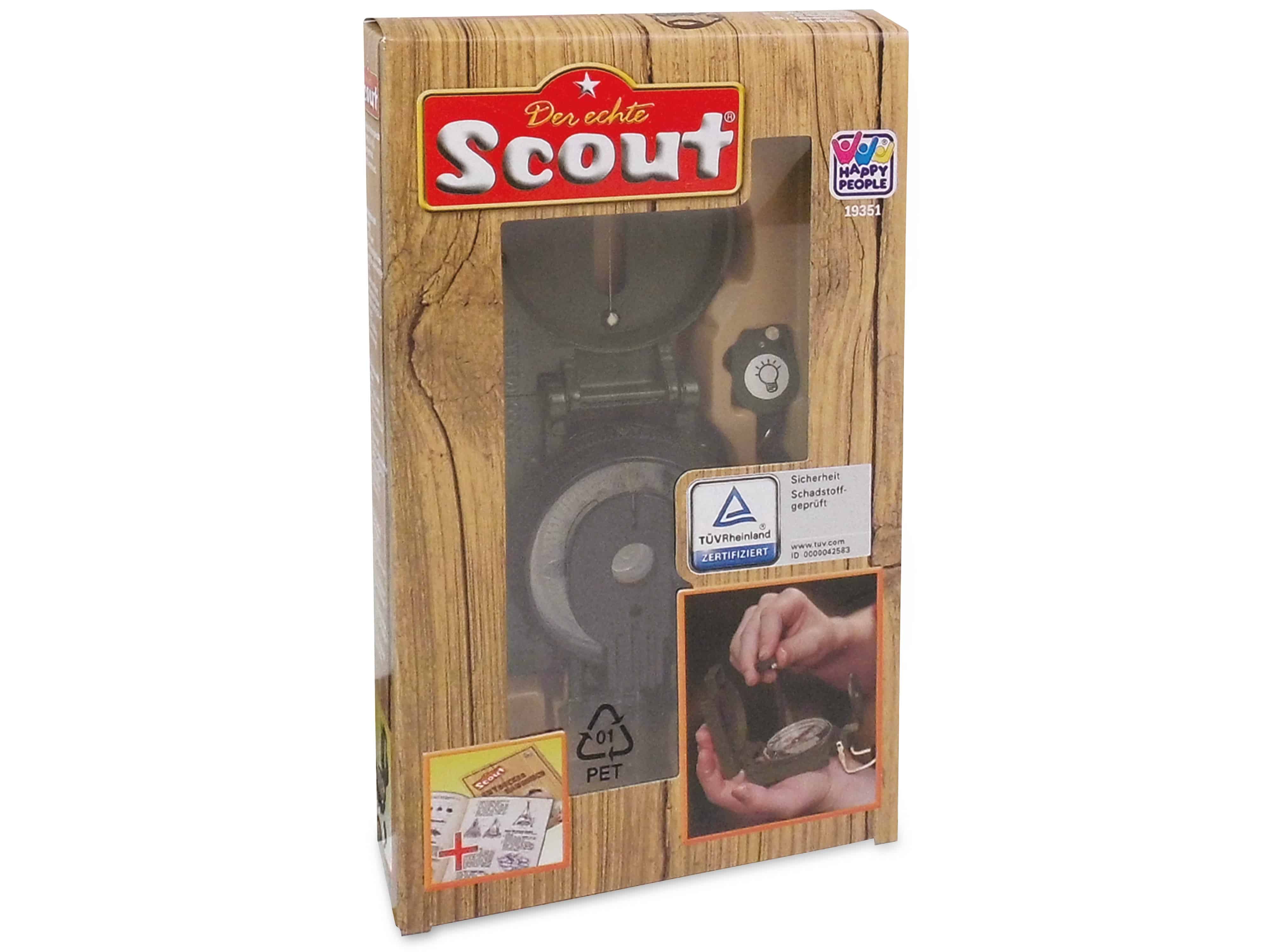 SCOUT Taschenkompass Ø 52 mm, mit Beleuchtung, Kunststoff, ölgelagert