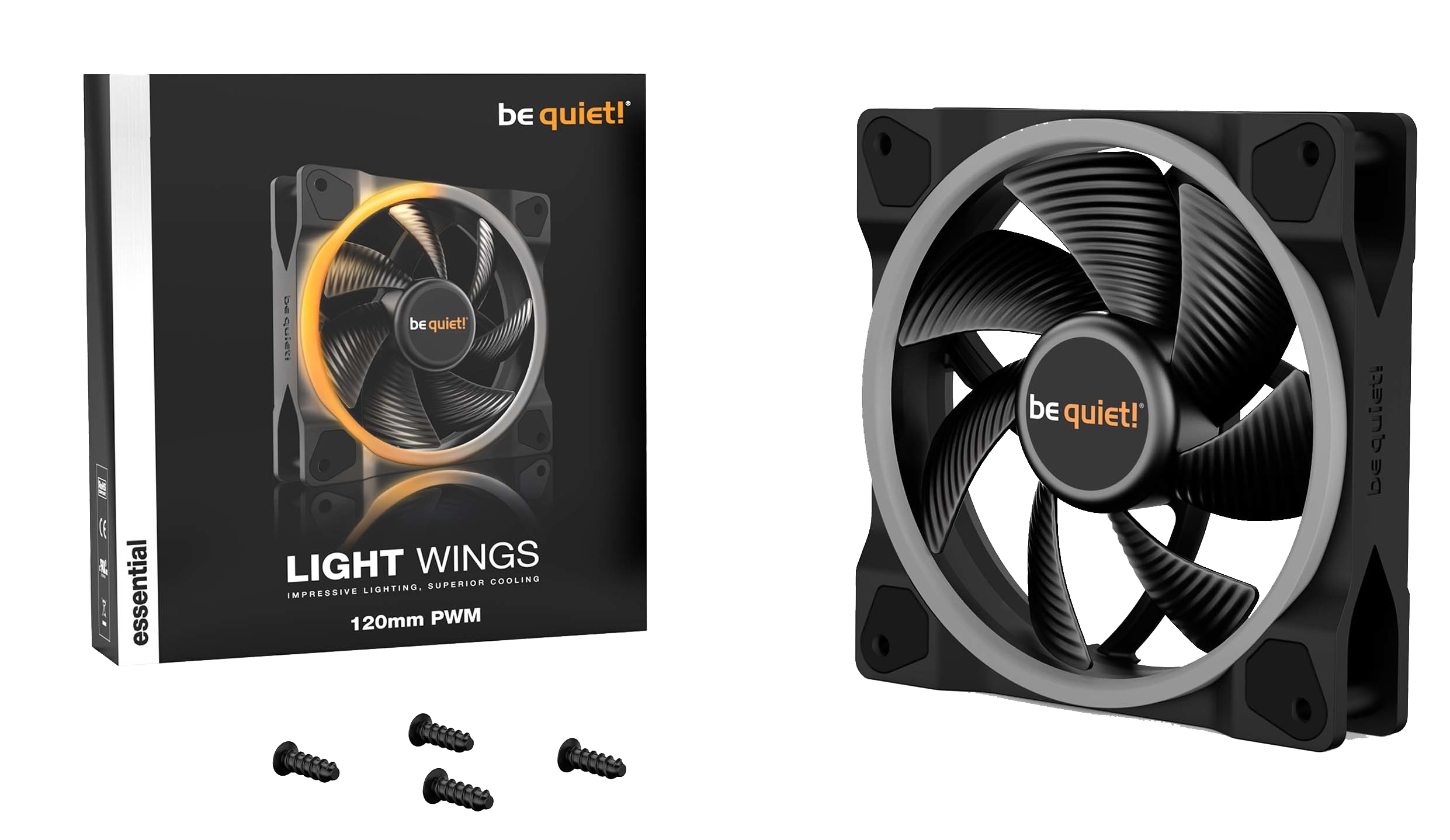 BE QUIET! Lüfter Light Wings 120mm PWM 