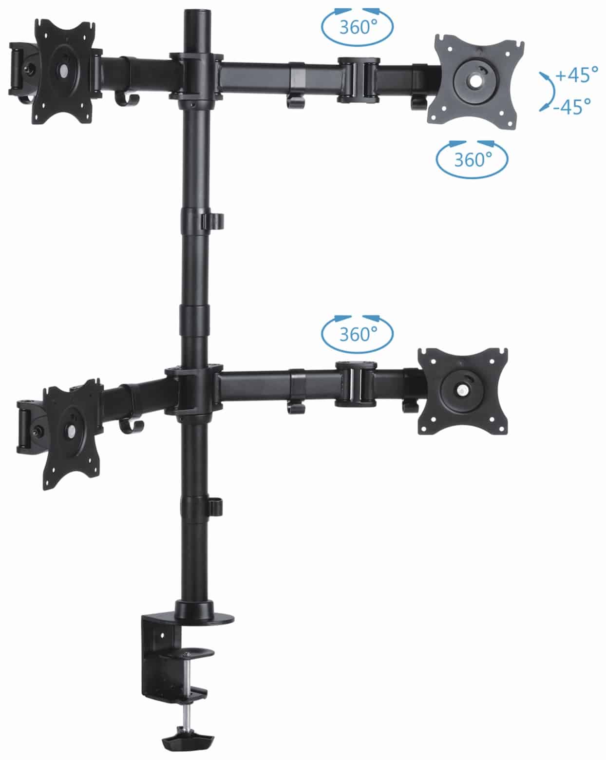 PUREMOUNTS LCD-Schreibtischhalter PM-Office-04, VESA 100x100mm