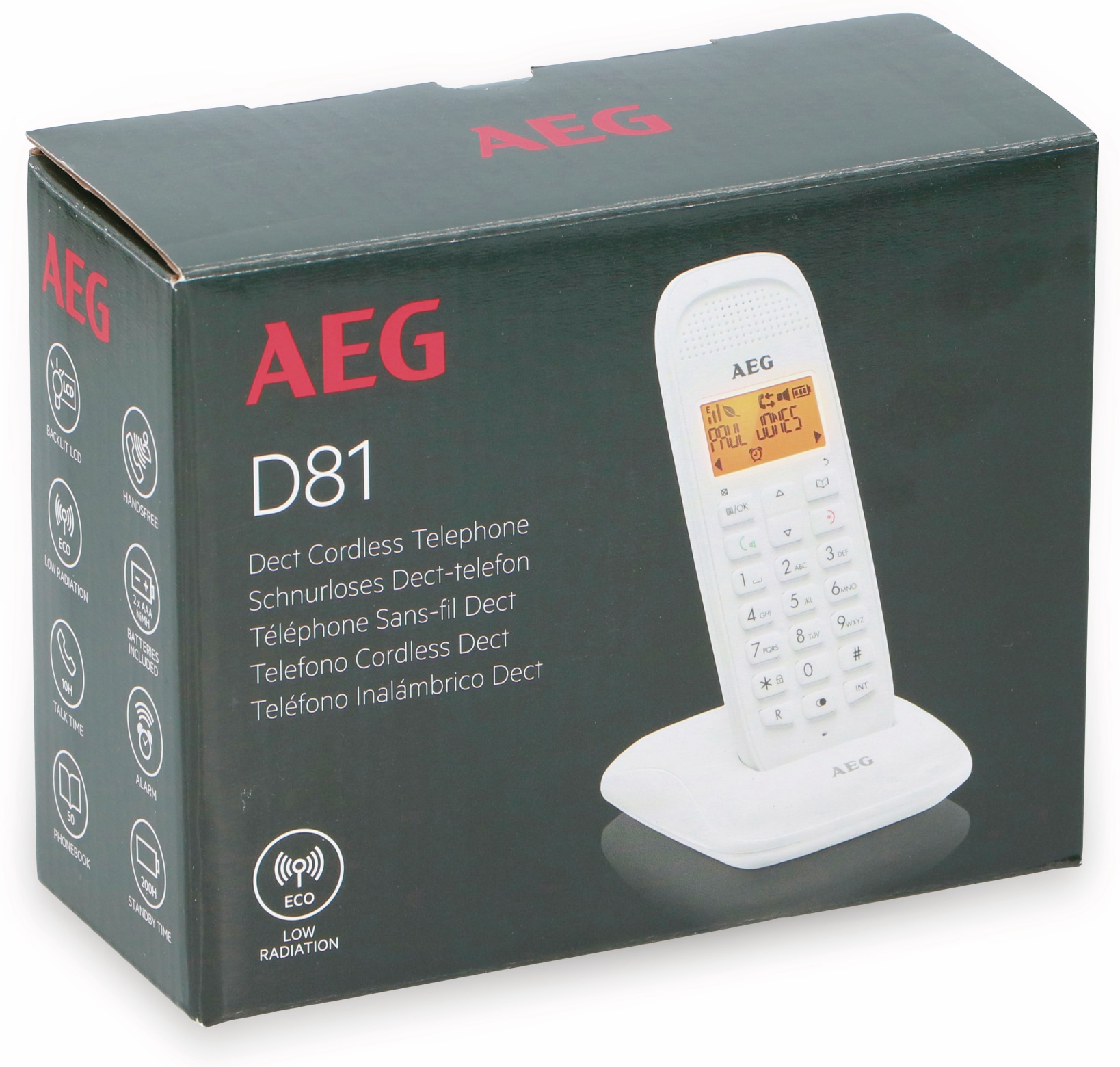 AEG DECT-Telefon D81, weiß