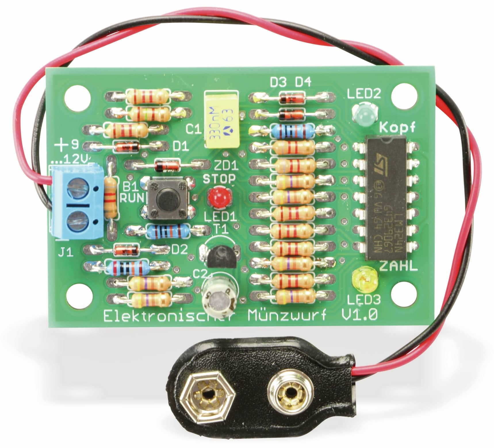 Bausatz "Elektronischer Münzwurf" V1.0