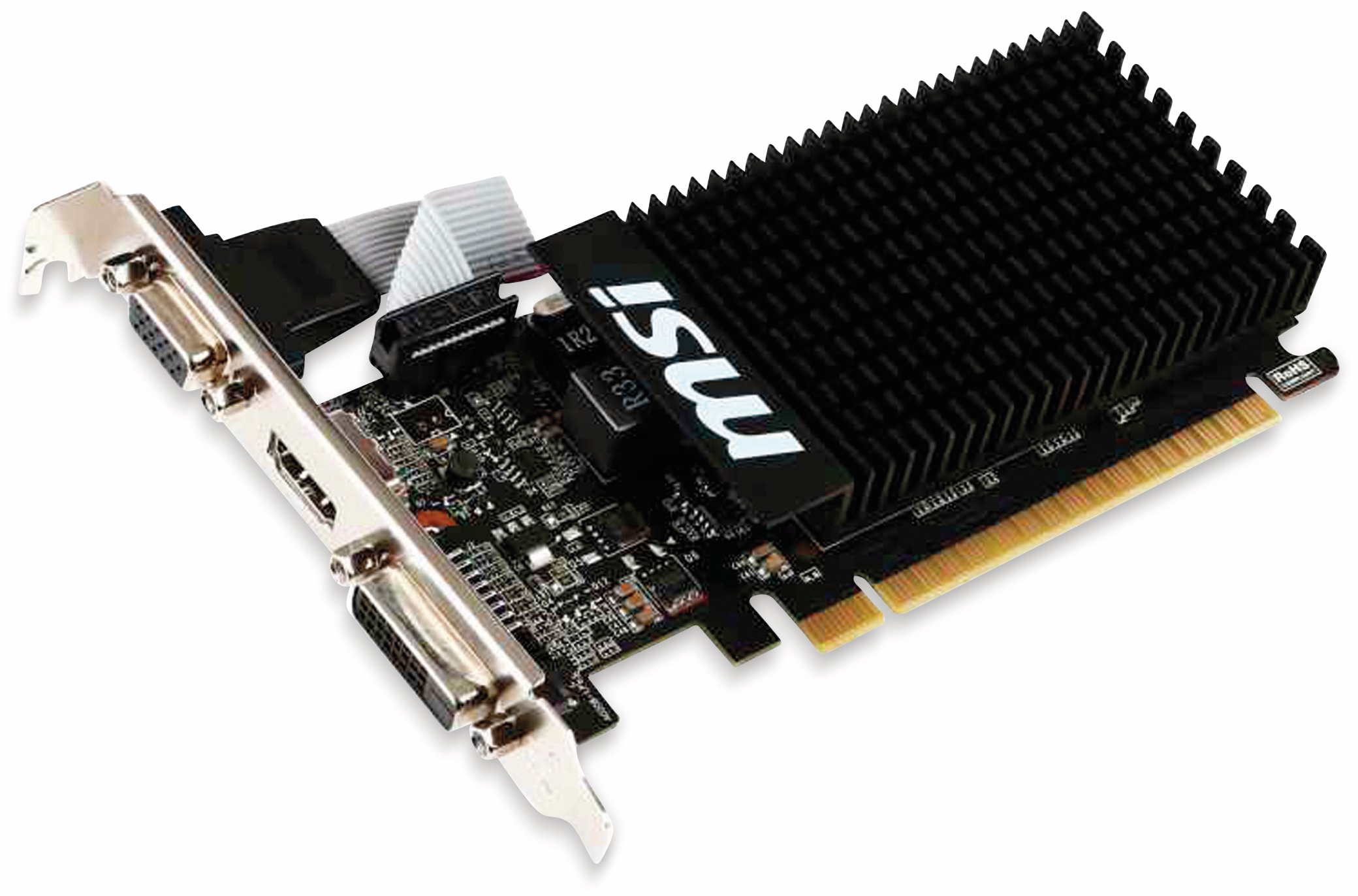 MSI Grafikkarte GT 710, 2 GB, HDMI, DVI, VGA