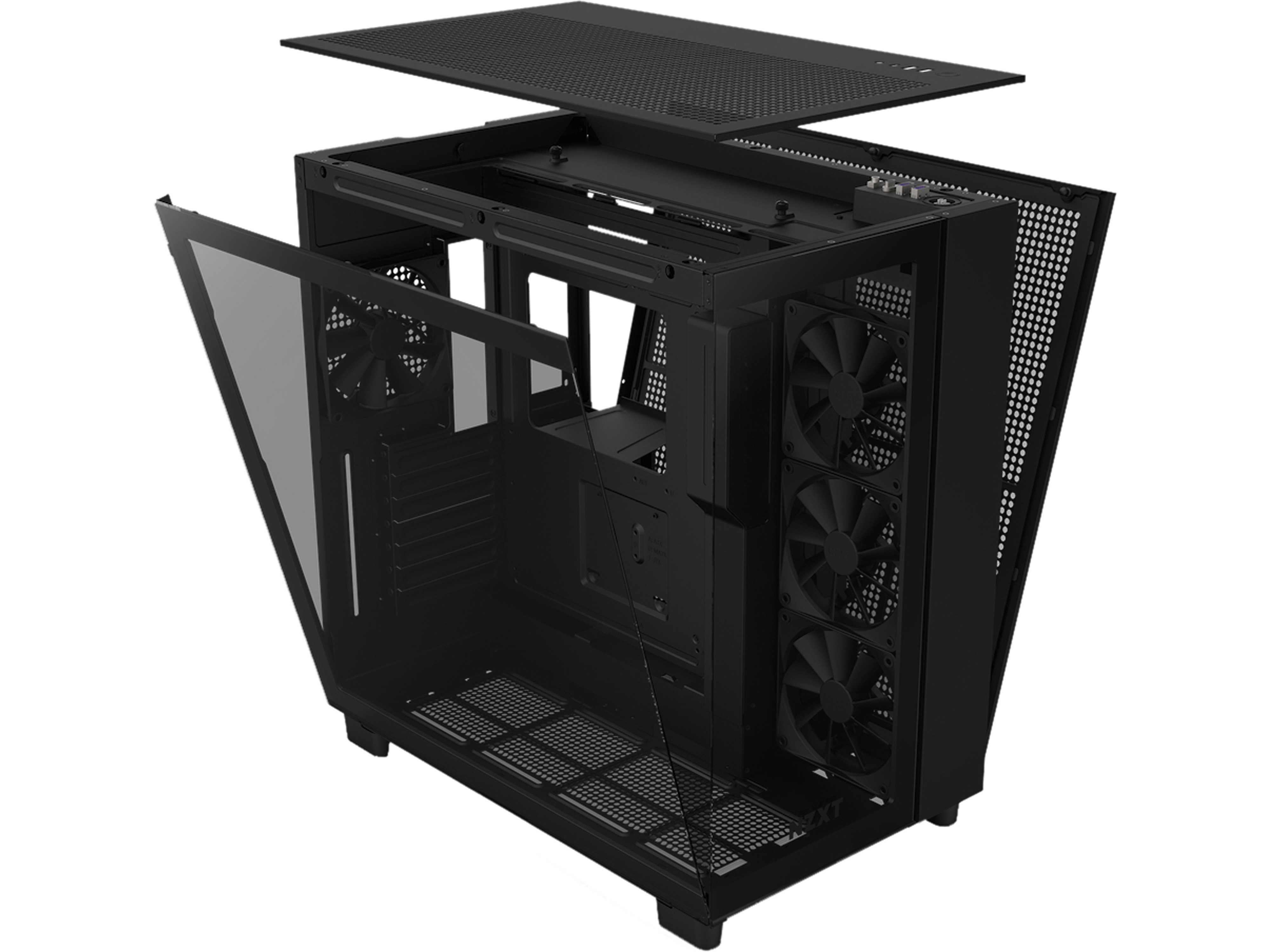 NZXT Midi Tower H9 Flow schwarz