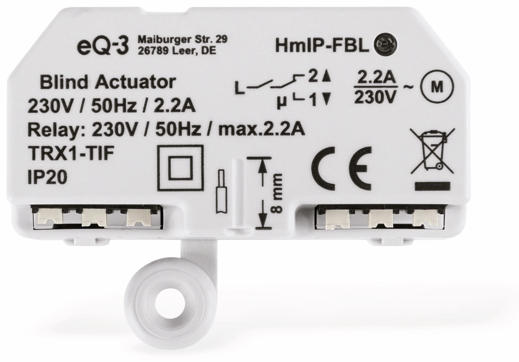 HOMEMATIC IP Smart Home 151398A0, Jalousieaktor, Unterputz