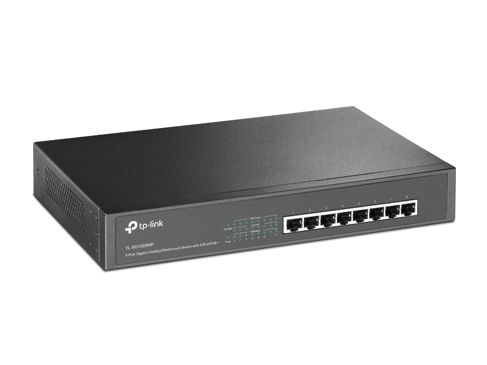 TP-LINK Switch TL-SG1008MP, 8 Port Gigabit