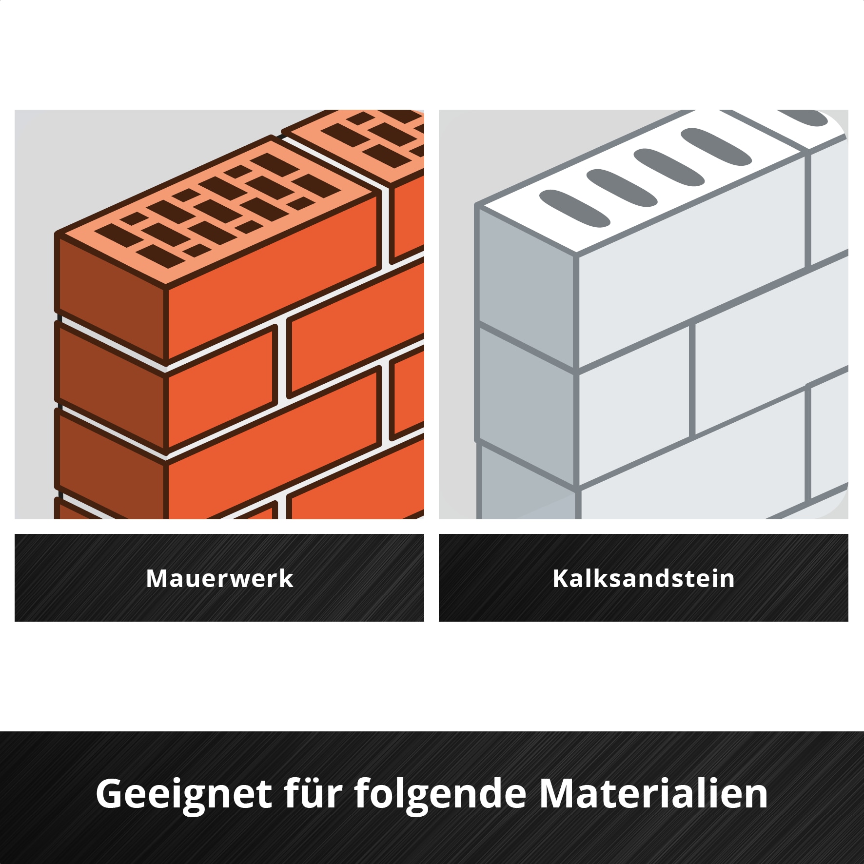 EINHELL Steinbohrer-Set, 108743, S-Case, 10-teilig