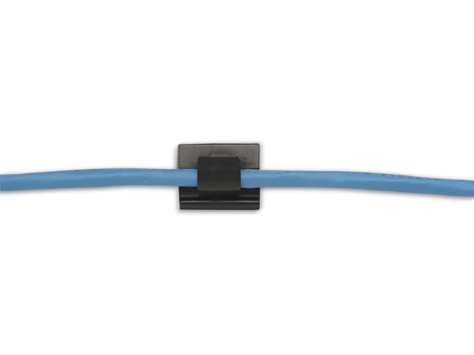 PANDUIT Kabelclip, ACC62-AT-C0, schwarz, selbstklebend, 15,70 mm