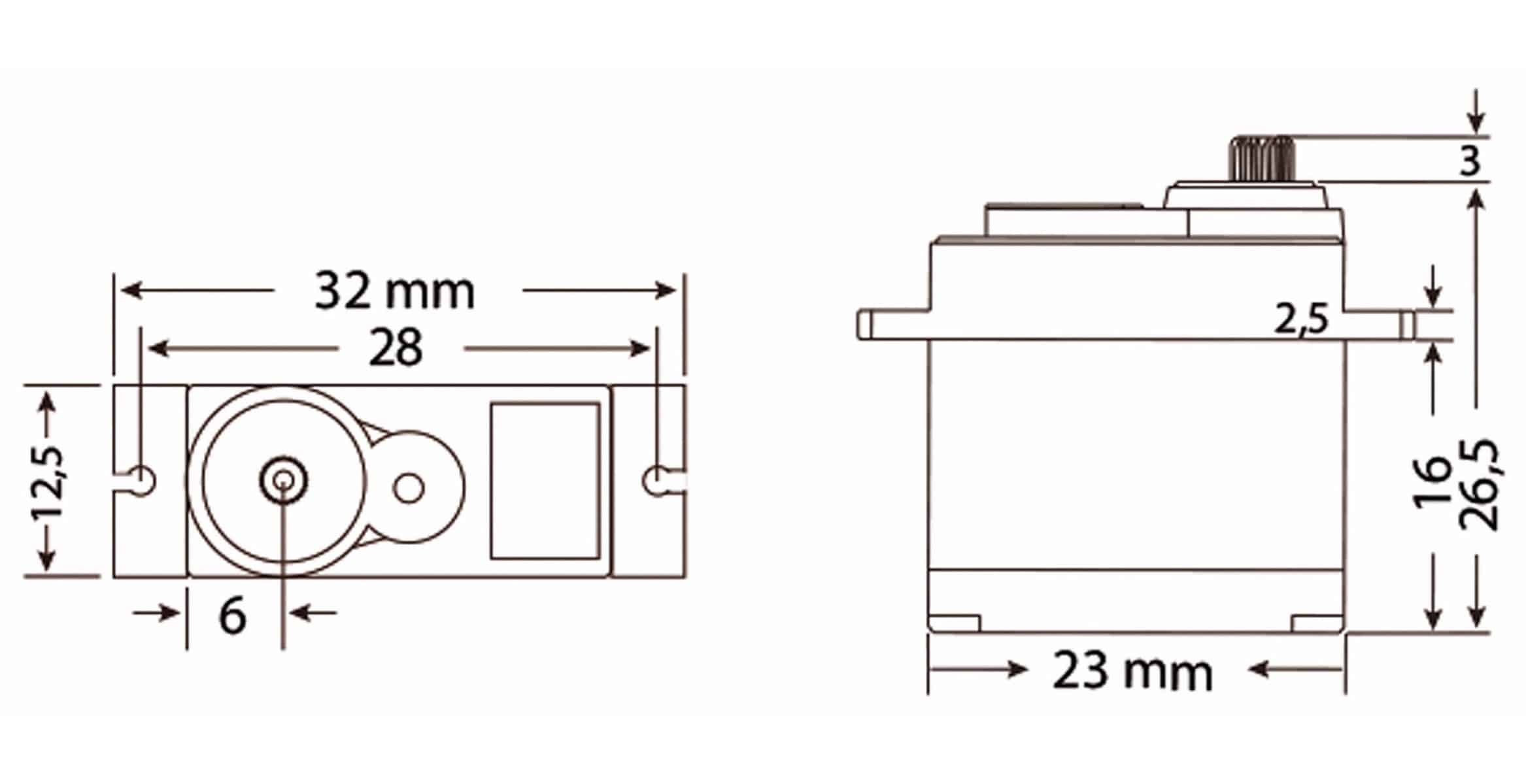 JAMARA 33212 Servo High End Micro 9gKunststoffgetriebe