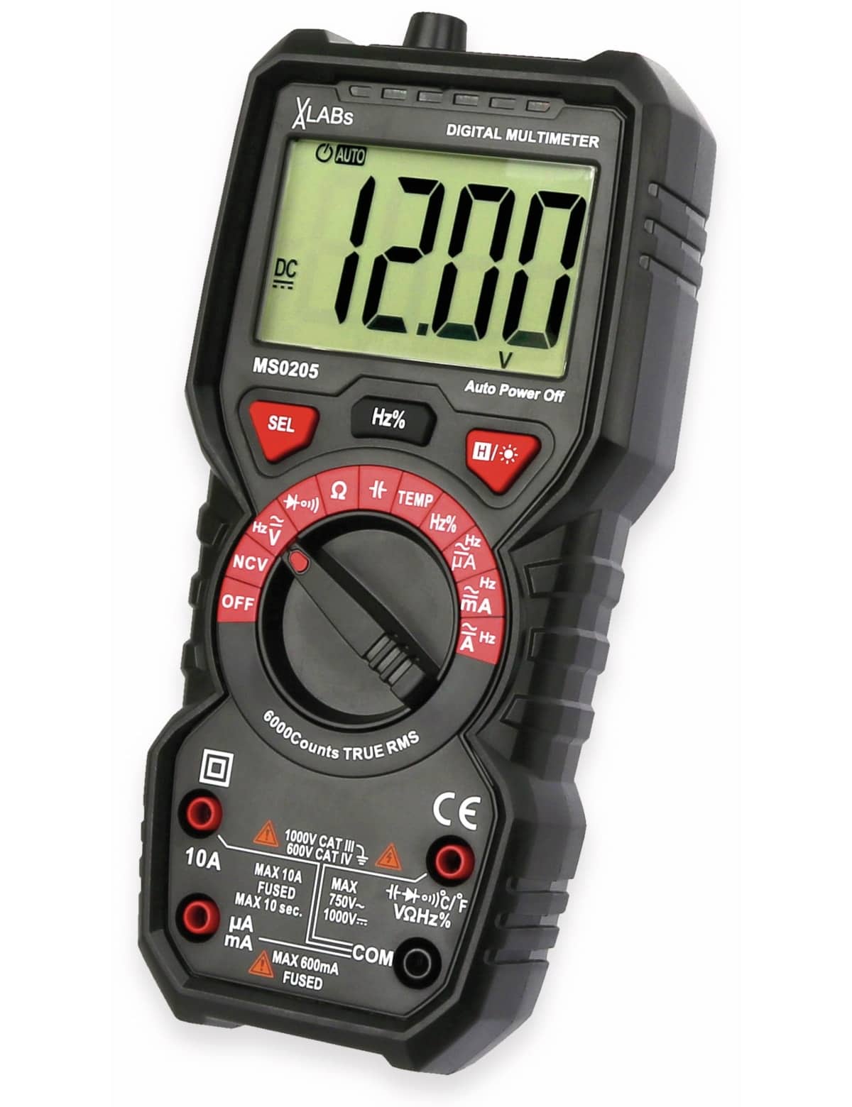 VA LABS Multimeter, MS0205, True RMS