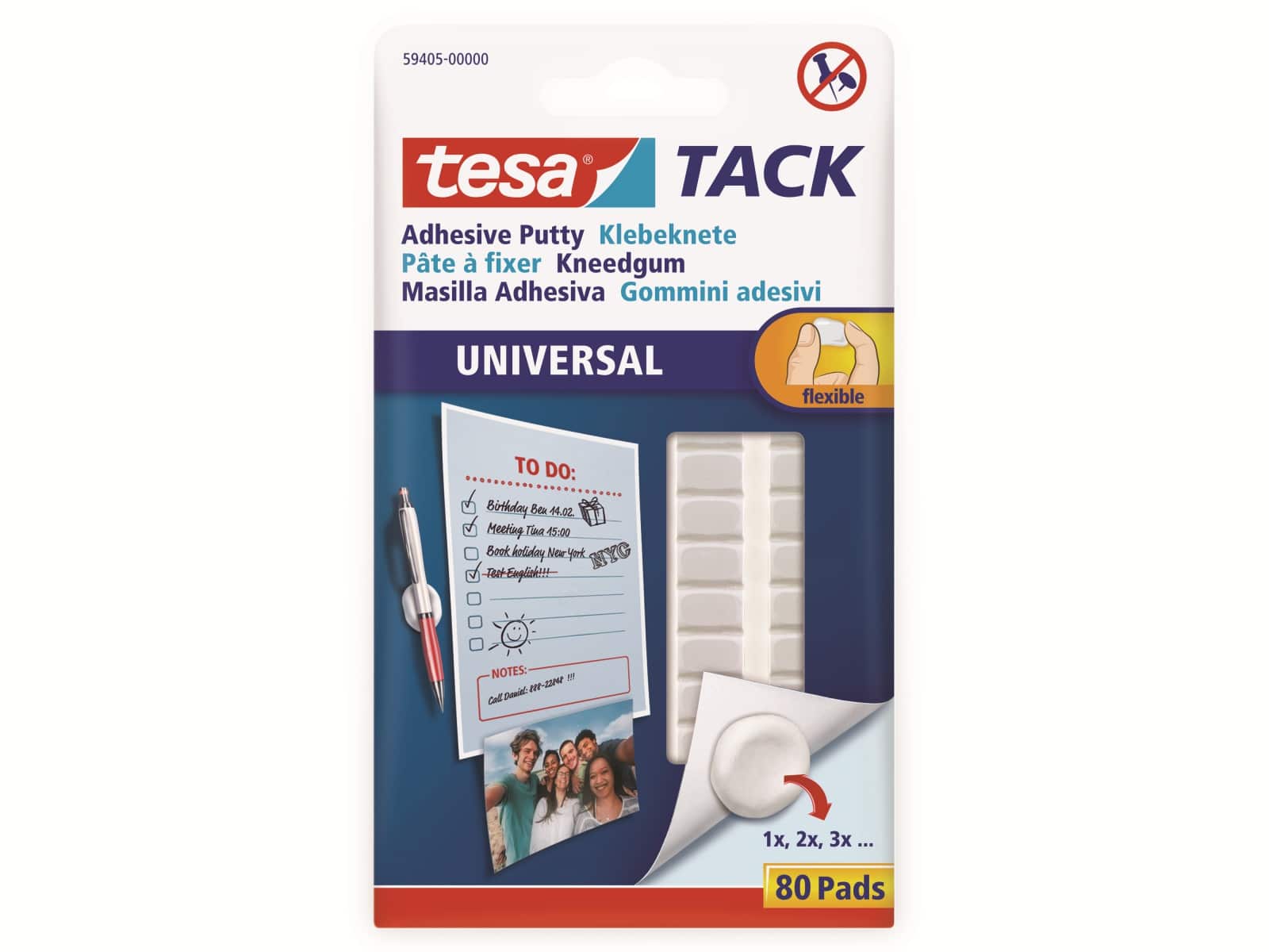 TESA Tack® Klebeknete, 80 Stück, 59405-00000-00