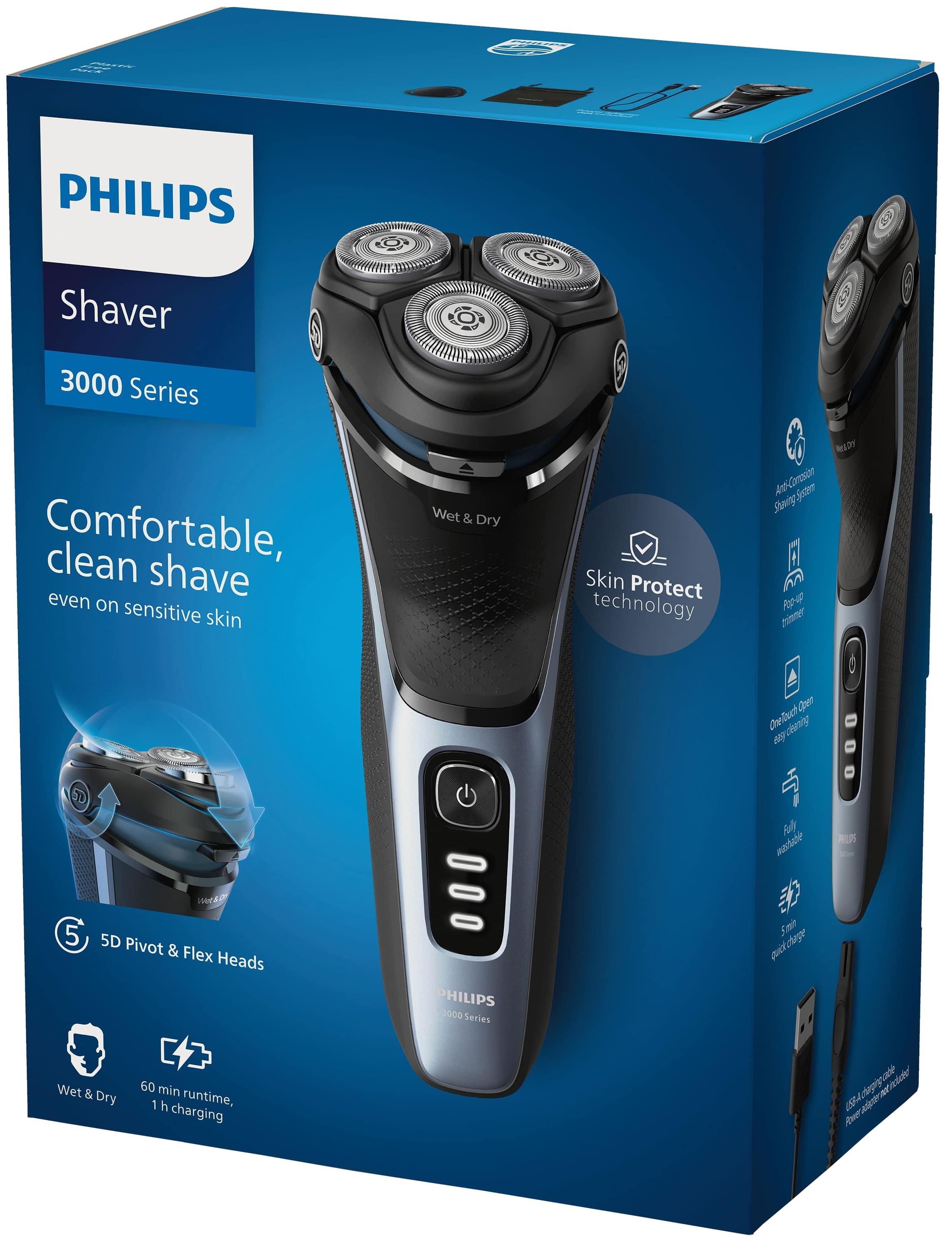 PHILIPS Rasierer Shaver 3000 Series, S3243/12