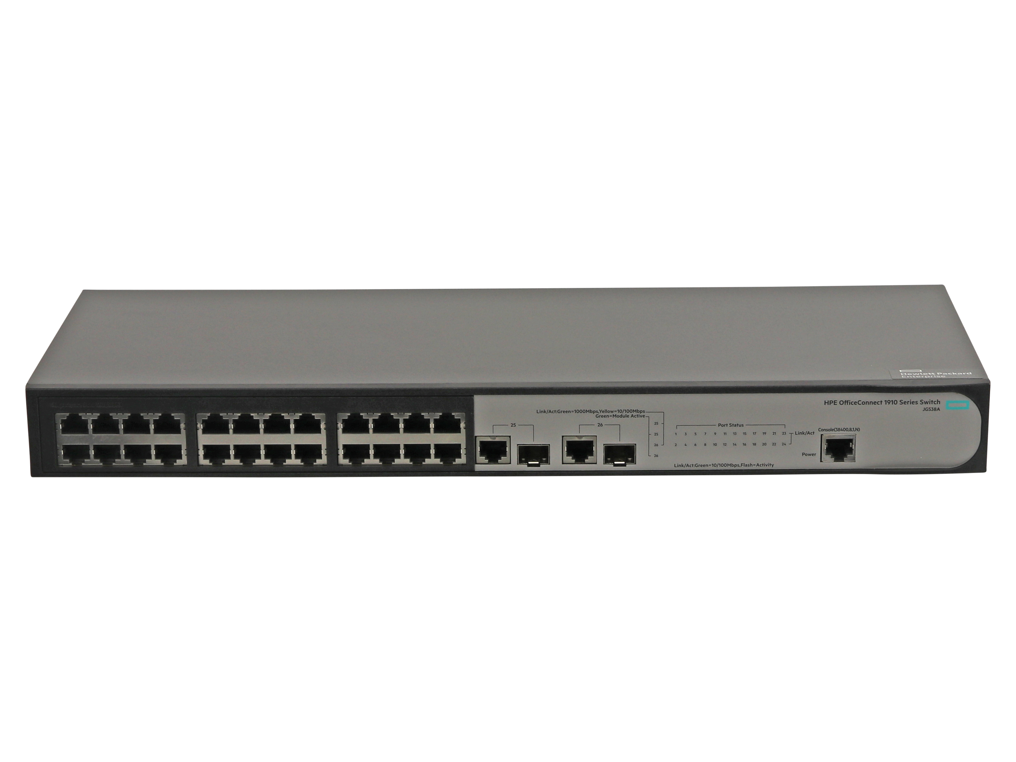 HP Hewlett Packard Enterprise OfficeConnect 1910 24 Managed L3 Fast Ethernet (10/100) 1U Grau