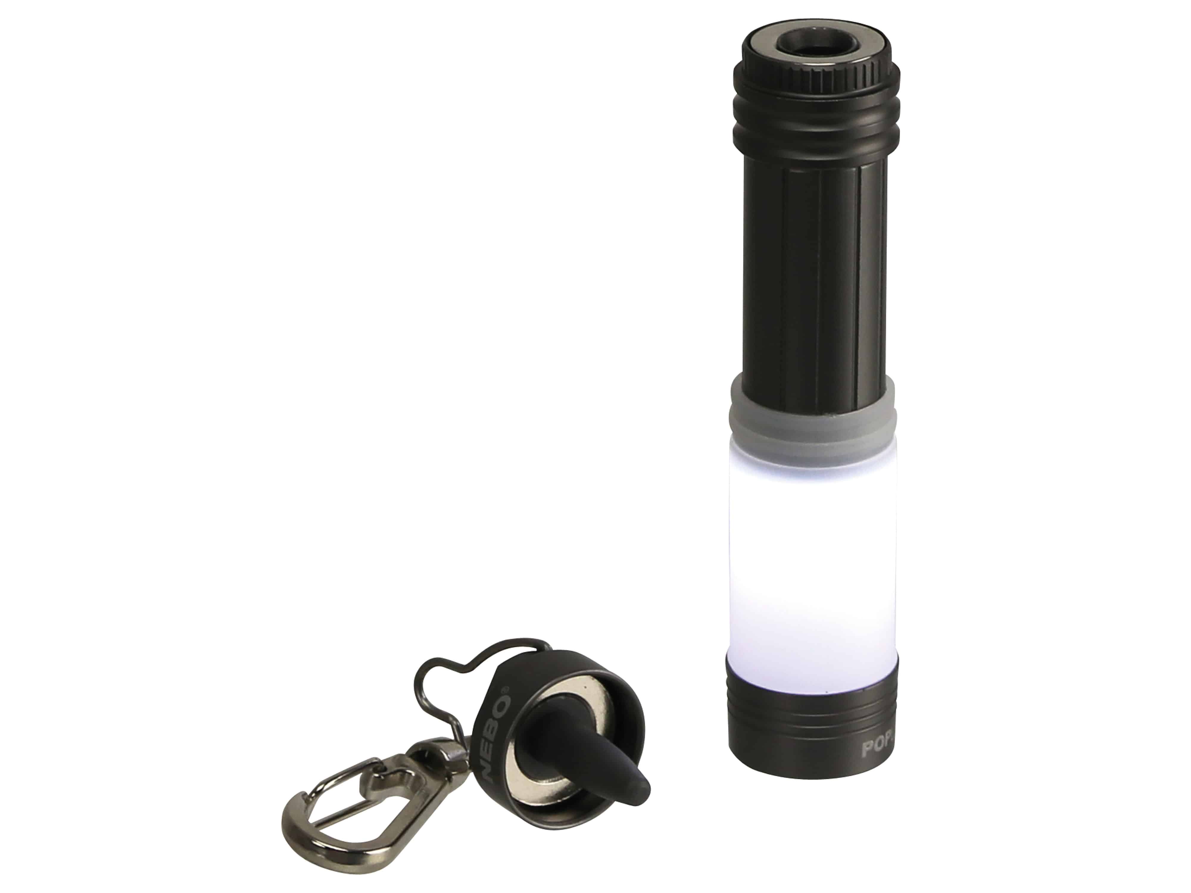 NEBO POPLITE LED-Taschenlampe, silbergrau