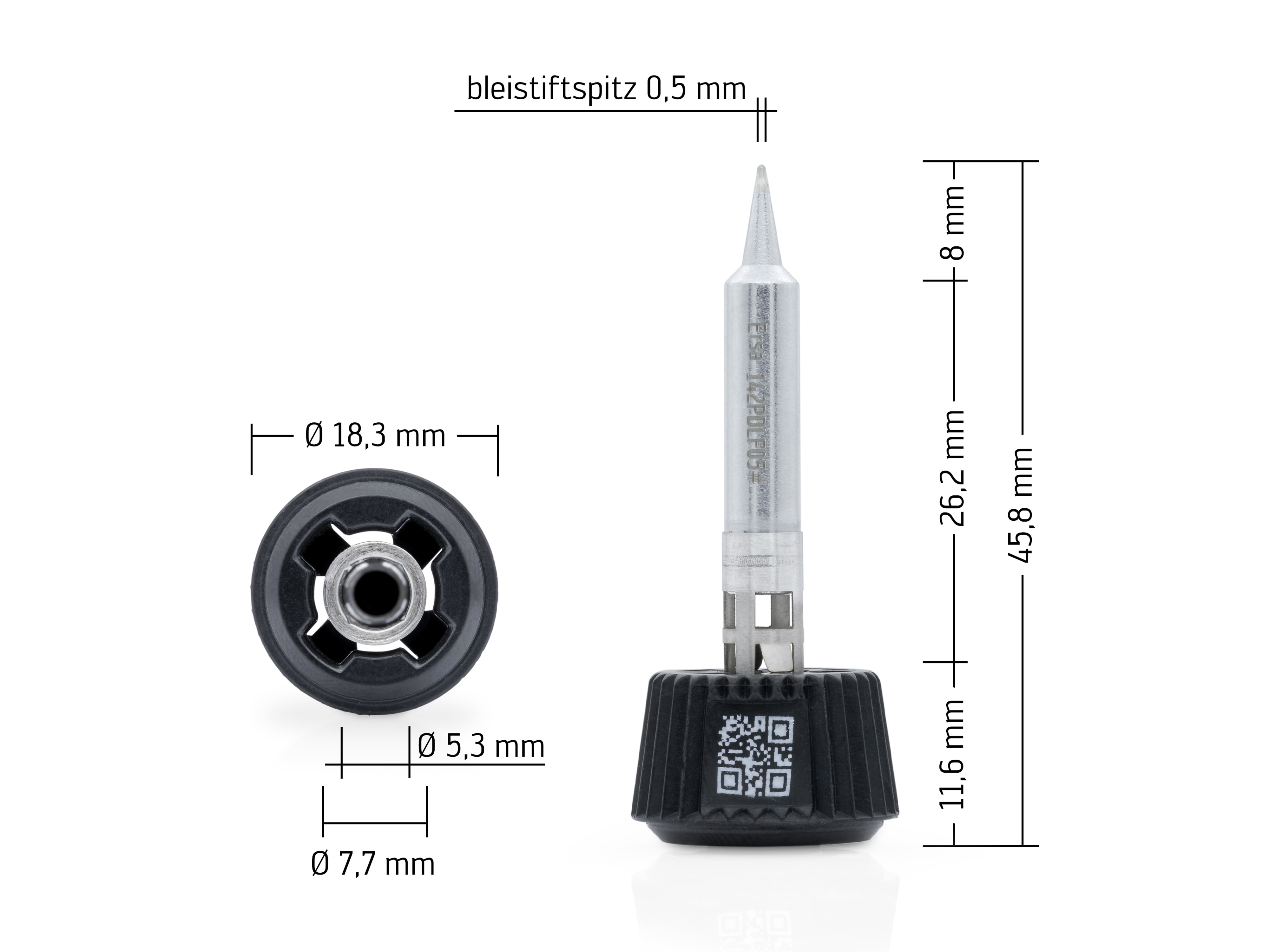 ERSA Lötspitze, 0142PDLF05/SB, bleistiftspitz, 0,5 mm