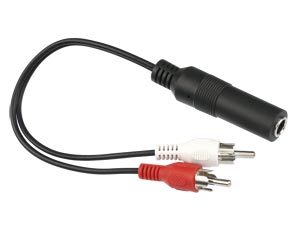 S-IMPULS Audio-Adapterkabel, 0,2 m, stereo