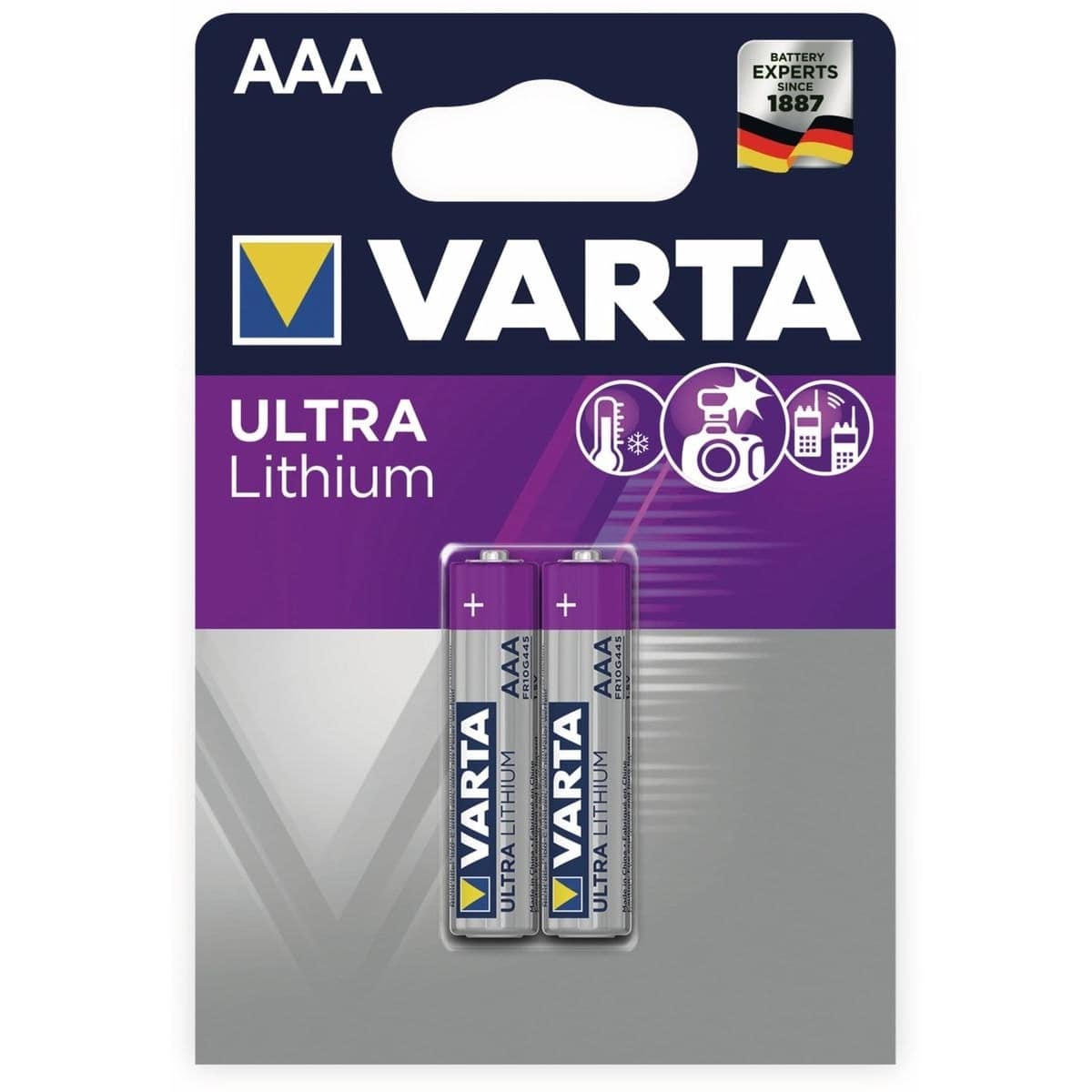 VARTA Micro-Lithiumbatterie ULTRA, 2 Stück