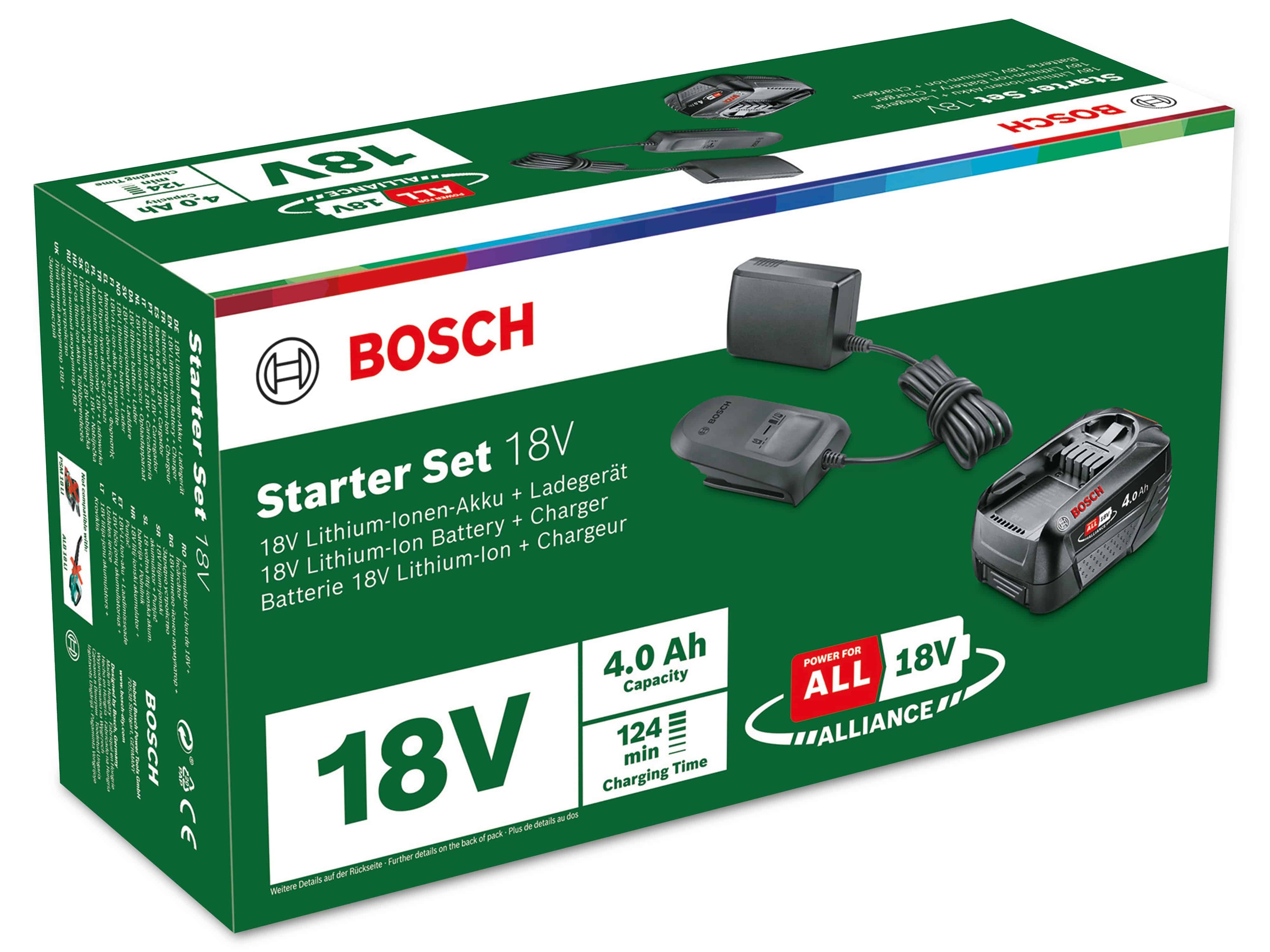 BOSCH Starter-Set, 18V, Ladegerät AL 18V-20, Akku 4000mAh