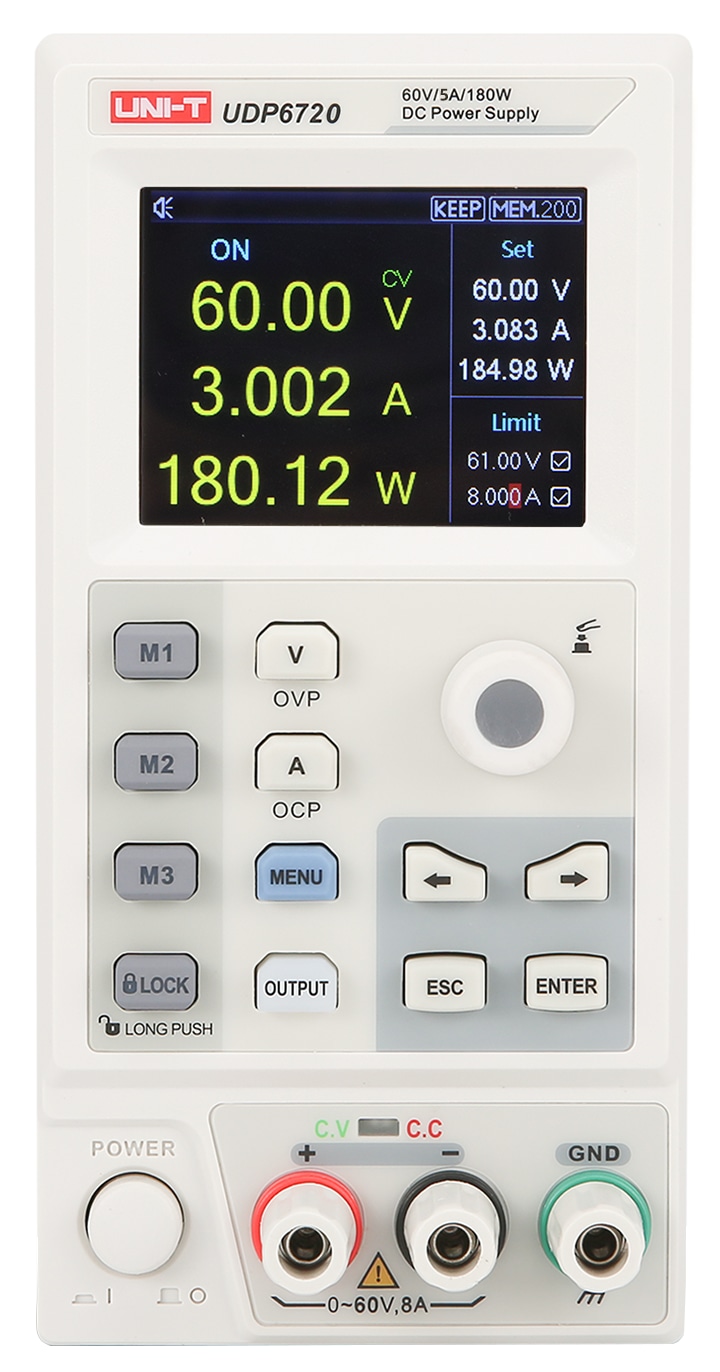 UNI-T Labornetzgerät UDP6720, 1-Kanal, programmierbar, 100 W