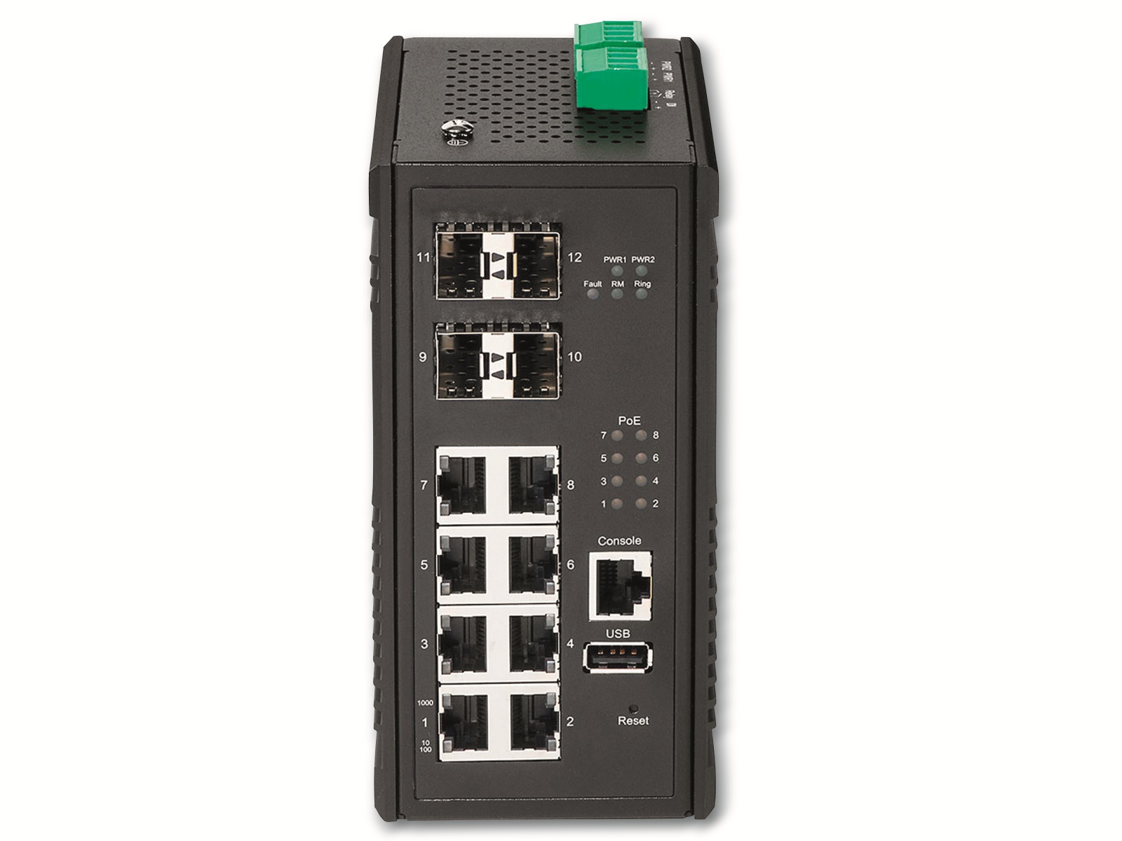 EDIMAX Industrie-Switch IGS-5408P, 8-port, Web-Managed, 4x SFP