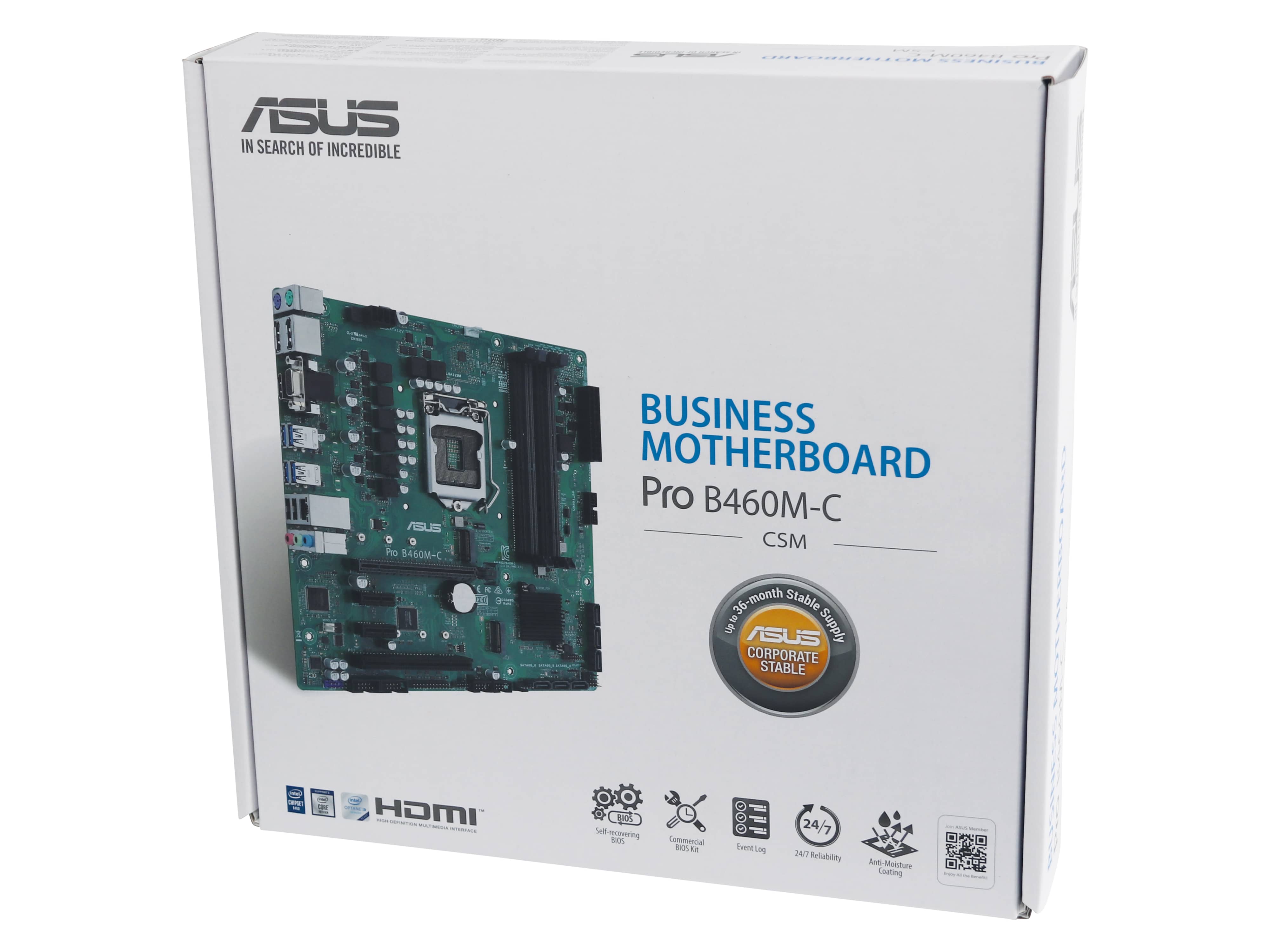 ASUS, Mainboard, PRO B460M-C, Micro-ATX 