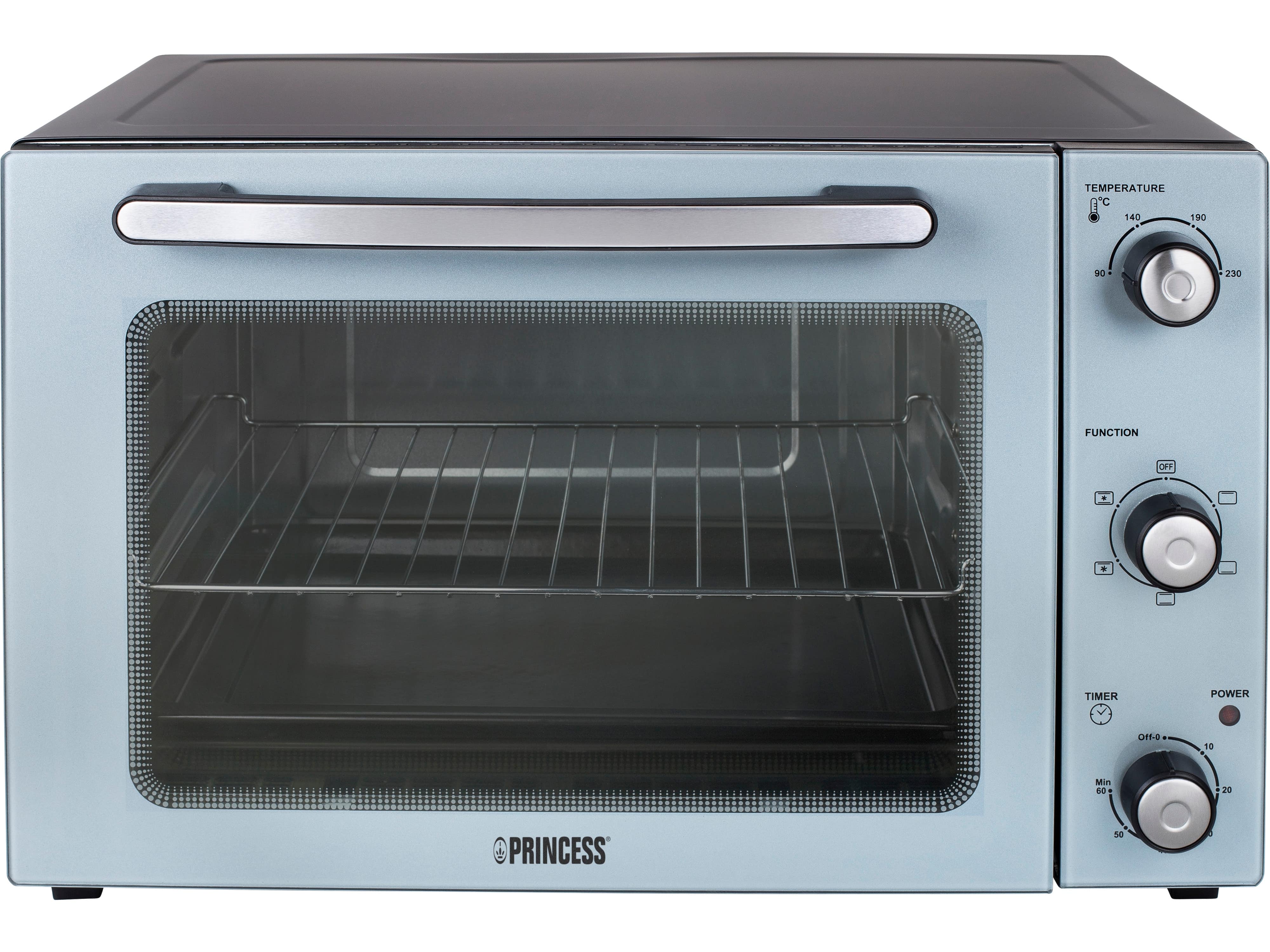 PRINCESS Mini-Backofen 01.112754.01.001, 45 L, 1800 W, Umluft, silber