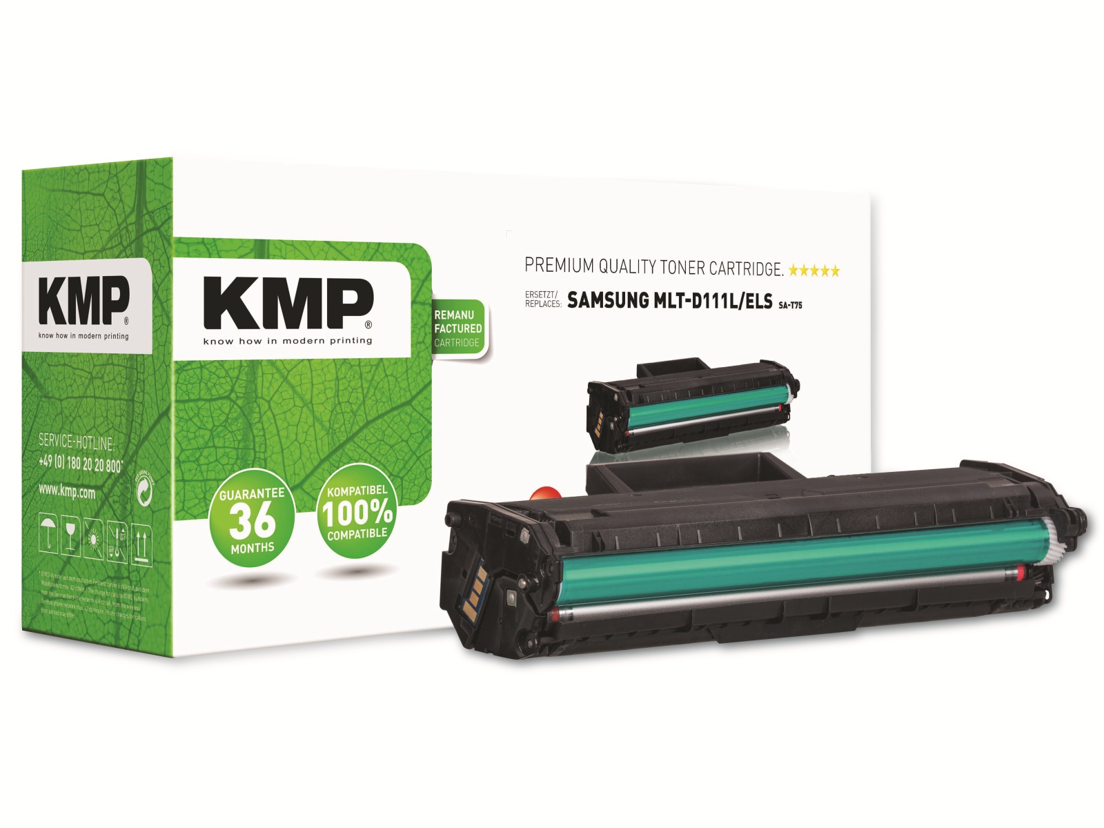 KMP Toner kompatibel für Samsung MLT-D111L/ELS, schwarz