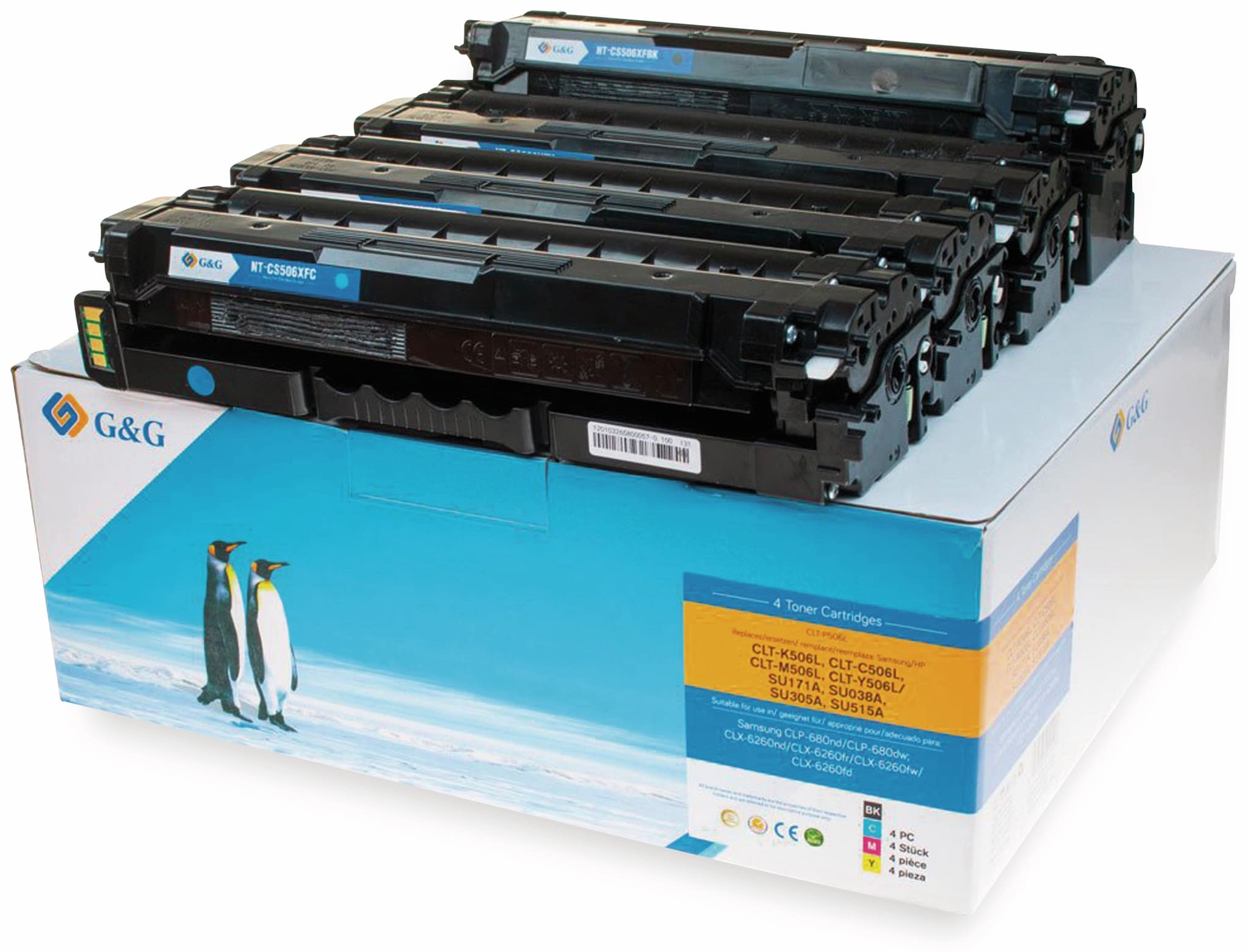 G&G Toner Samsung CLP-680, Multipack, color + schwarz