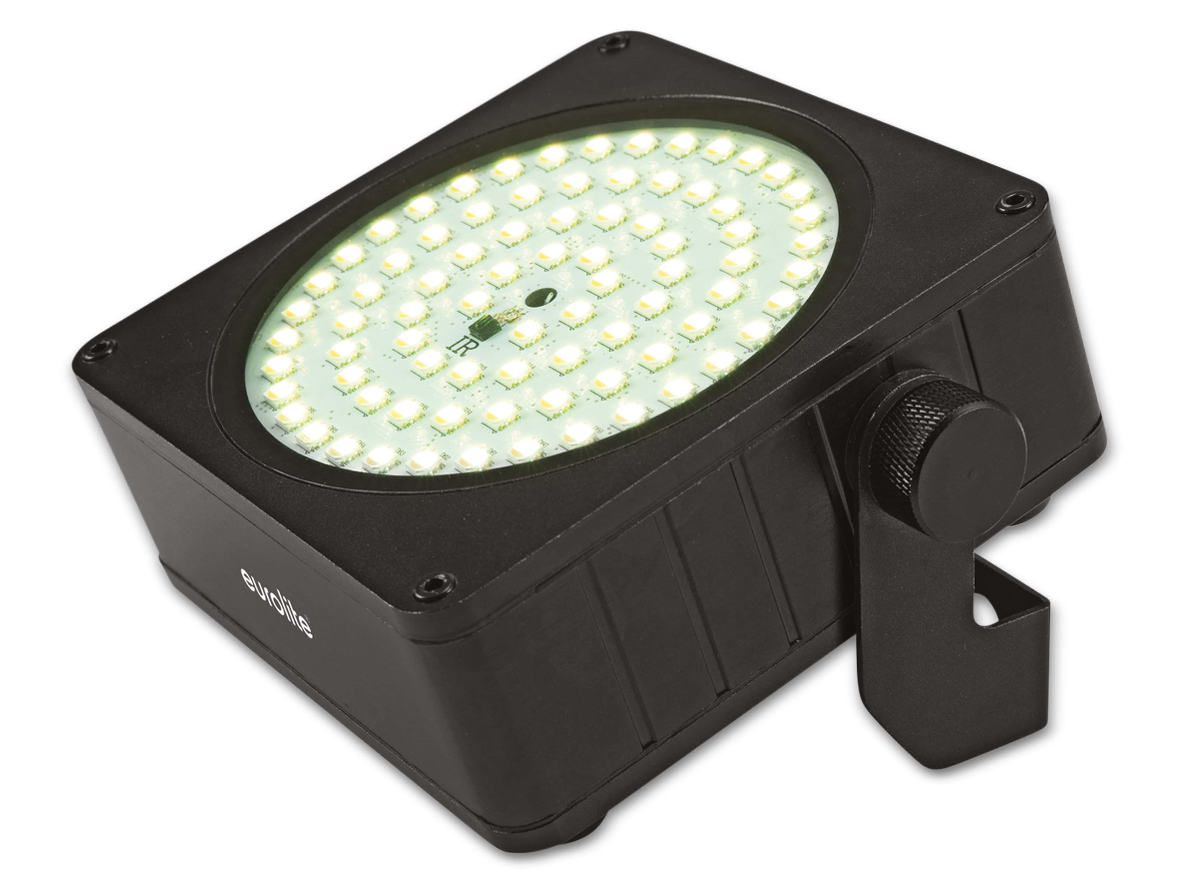 EUROLITE LED-Scheinwerfer IP Flat Light, Akku, 81x RGBW-SMD-LEDs, schwarz