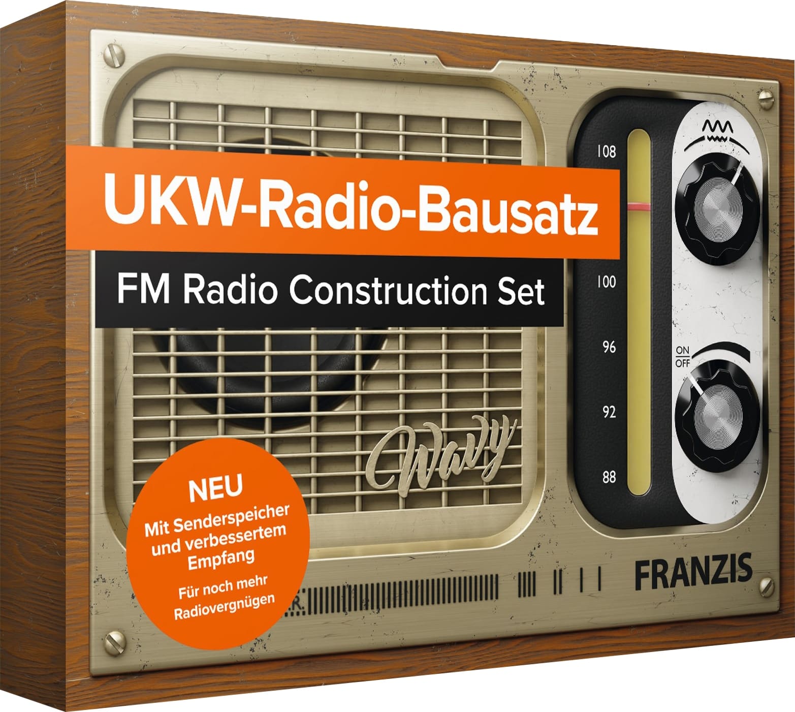 FRANZIS UKW-Radio zum Stecken 67226 Retro Radio ab 14 Jahre