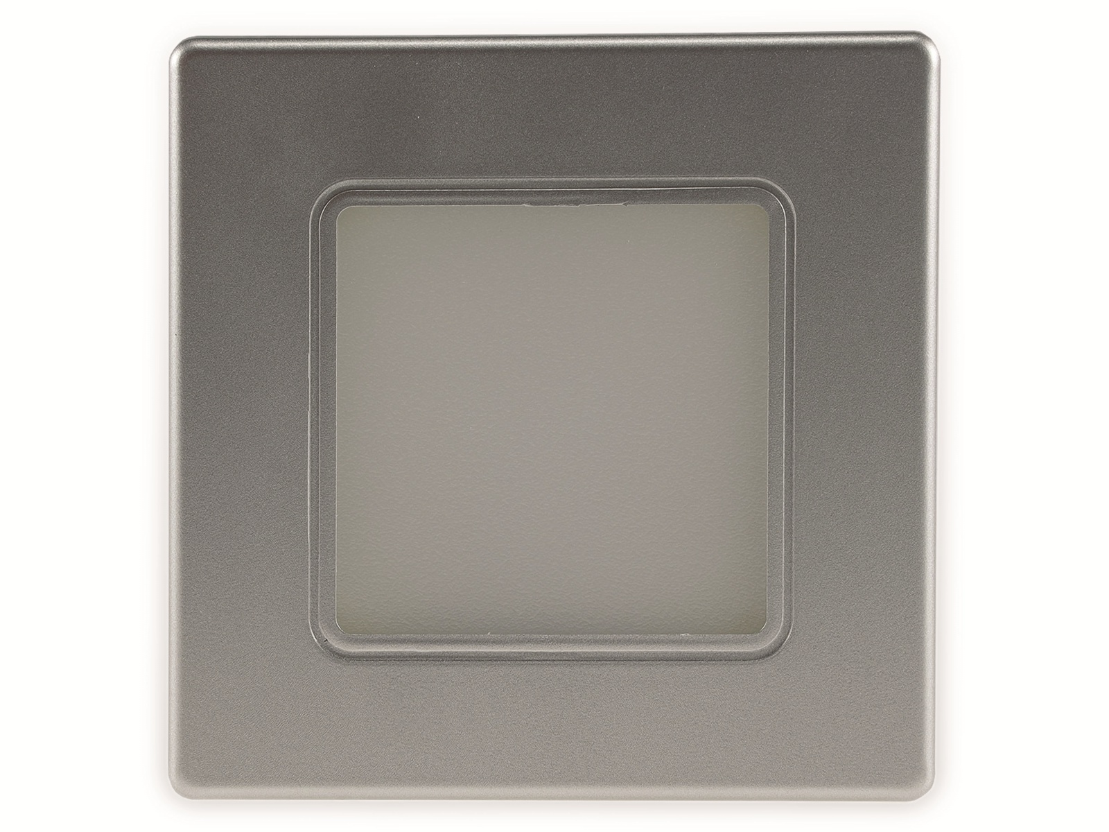 CHILITEC LED-Einbauleuchte EBL 86, 2,5 W, 3000 K, warmweiß, Rahmen silber