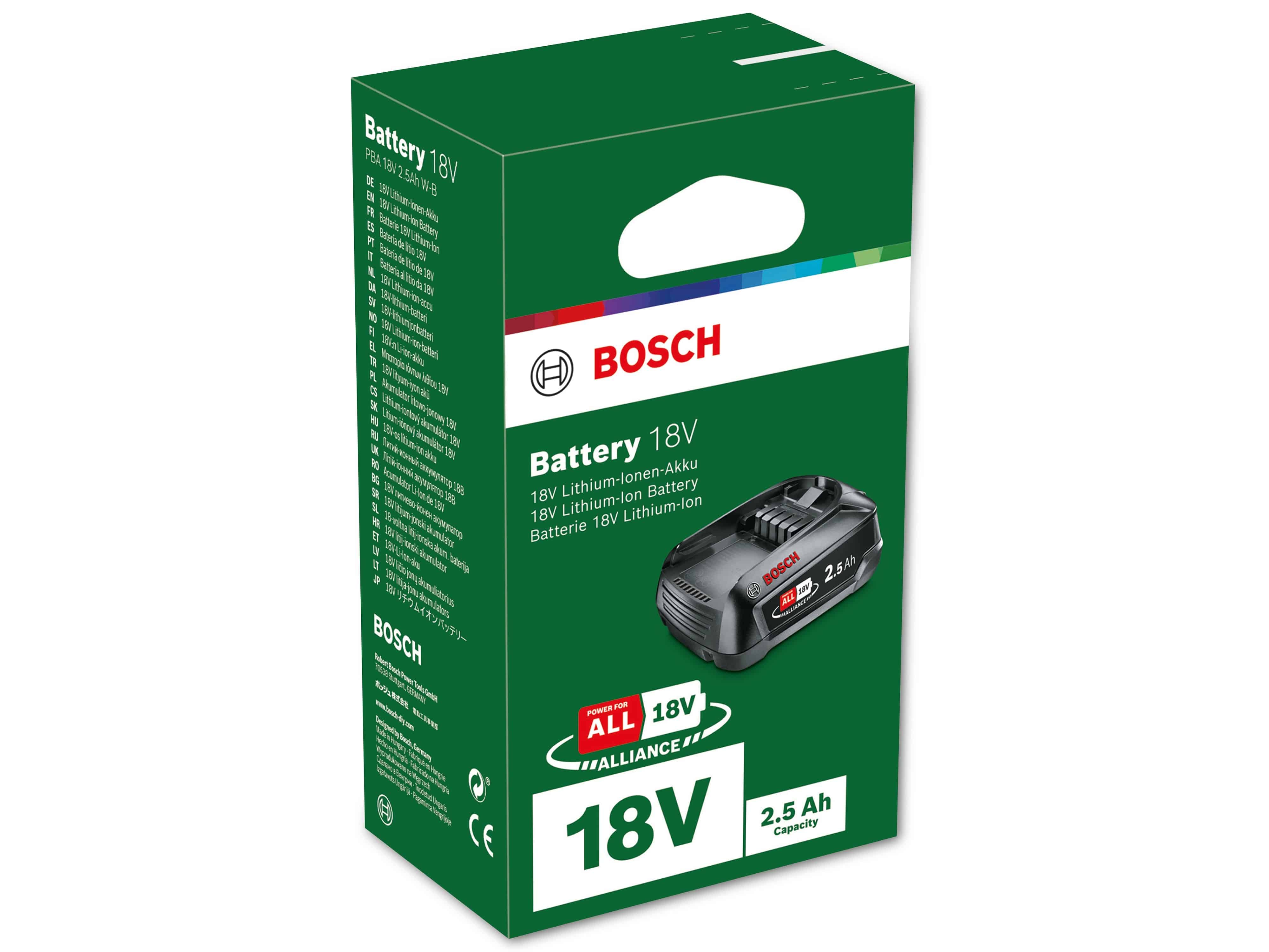 BOSCH Akku, PBA, 18V, 2500mAh