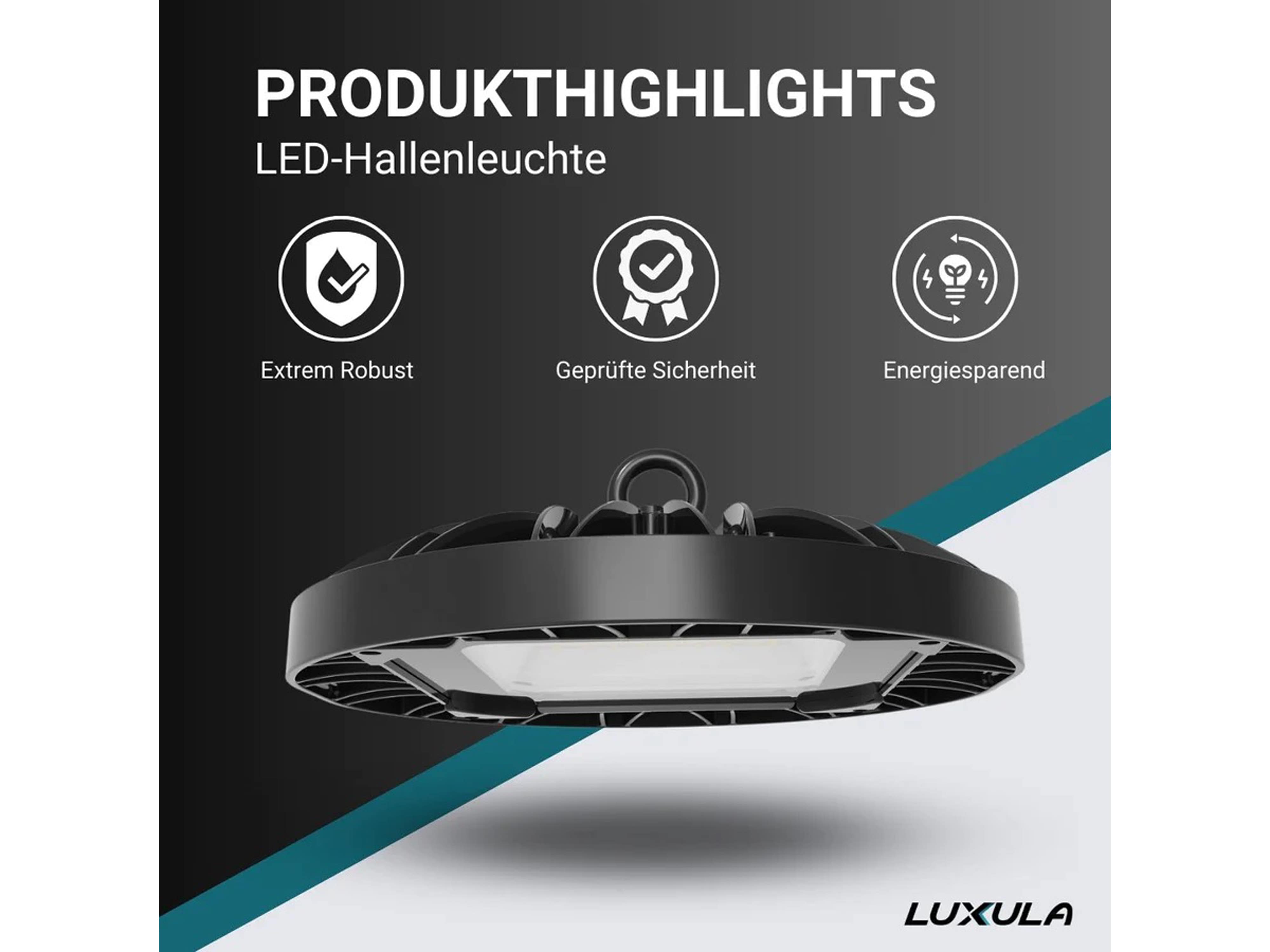 LUXULA LED-Highbay-Leuchte, UFO, EEK: F, 100W, 10000lm, 5000K