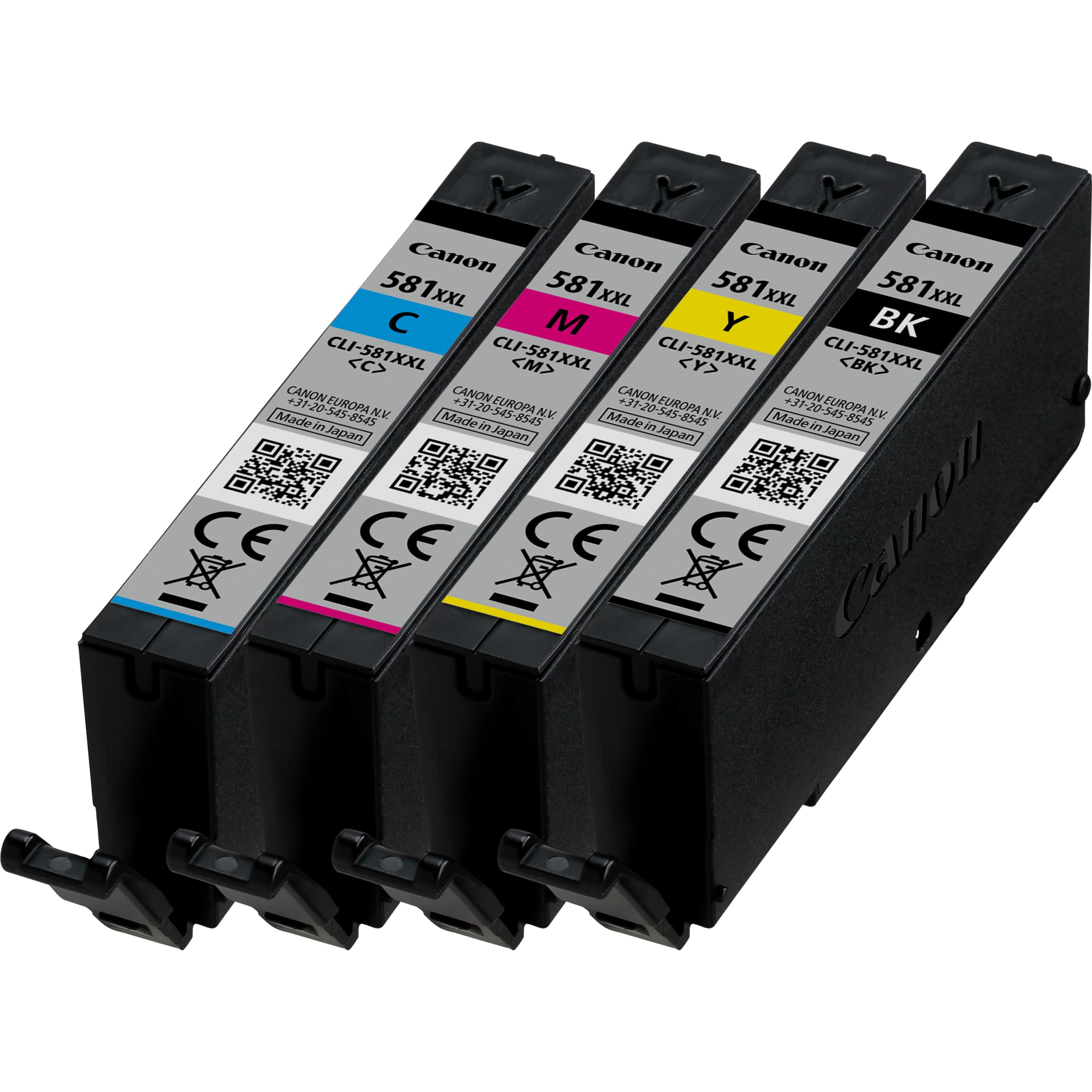 CANON Tintenpatrone CLI-581XXL, 4er-Pack, Schwarz, Cyan, Magenta, Gelb