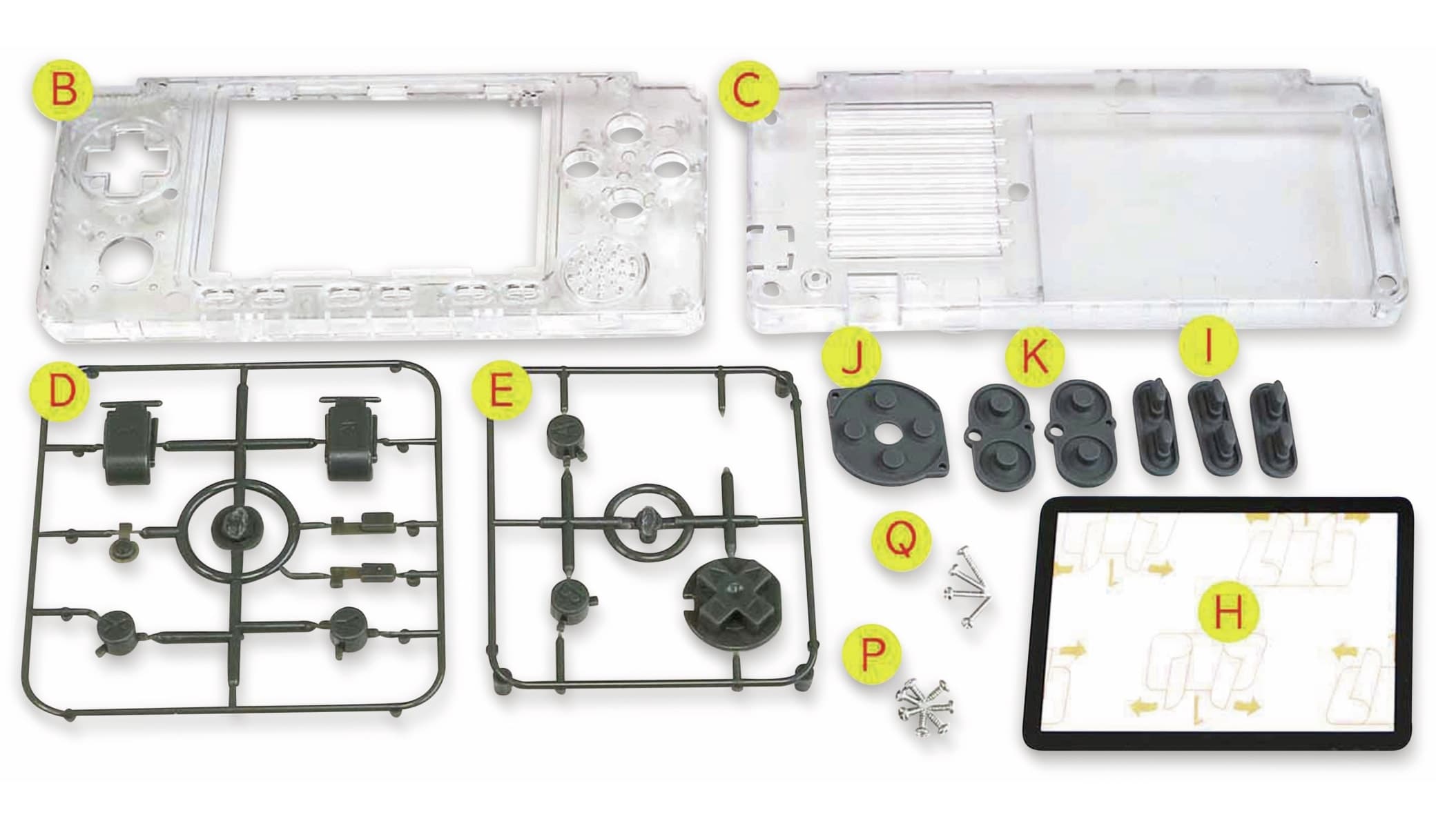 ODROID Gehäuse- und Tasten-Kit, transparent