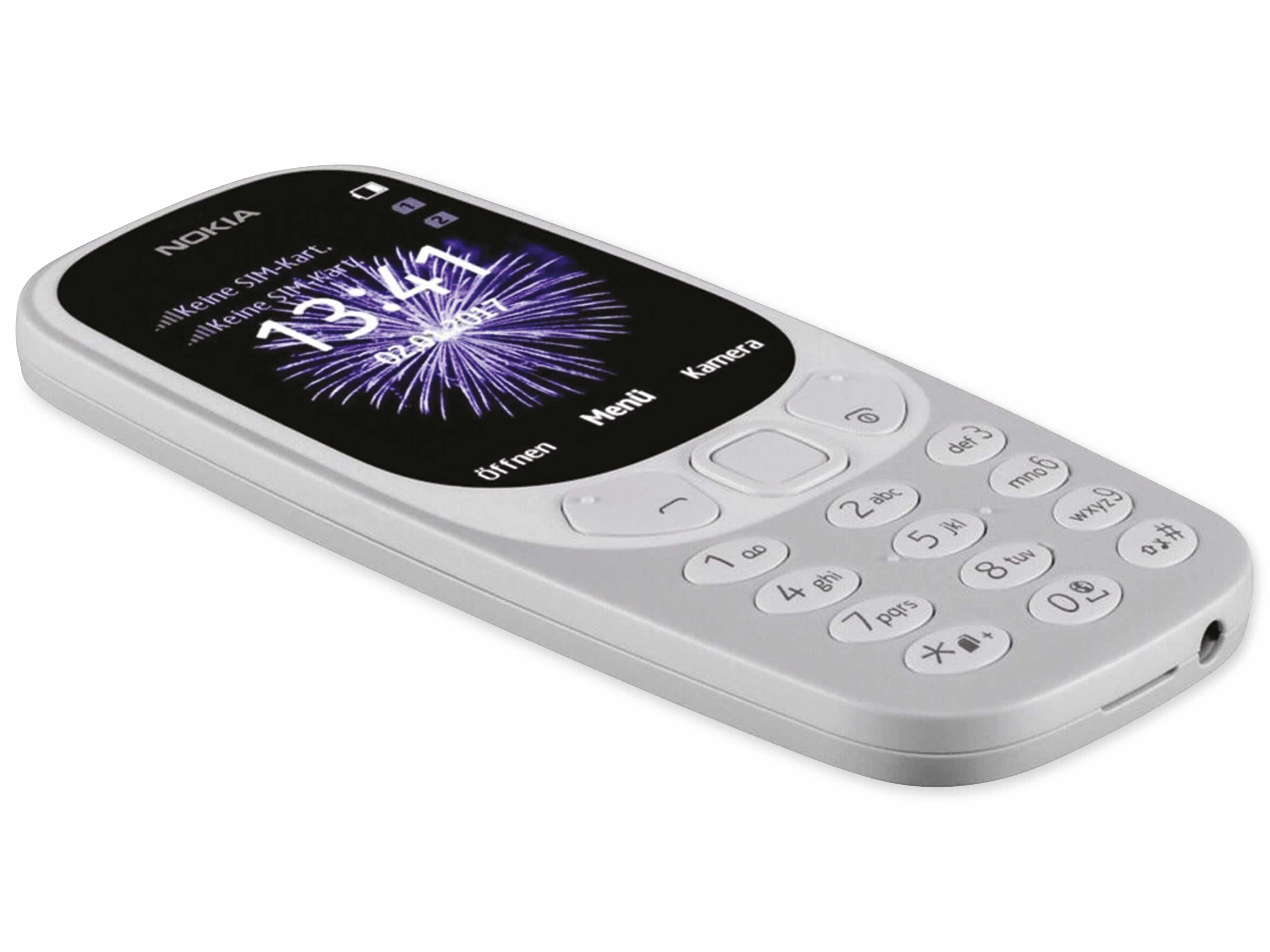 NOKIA Handy 3310, Grey, Dual SIM