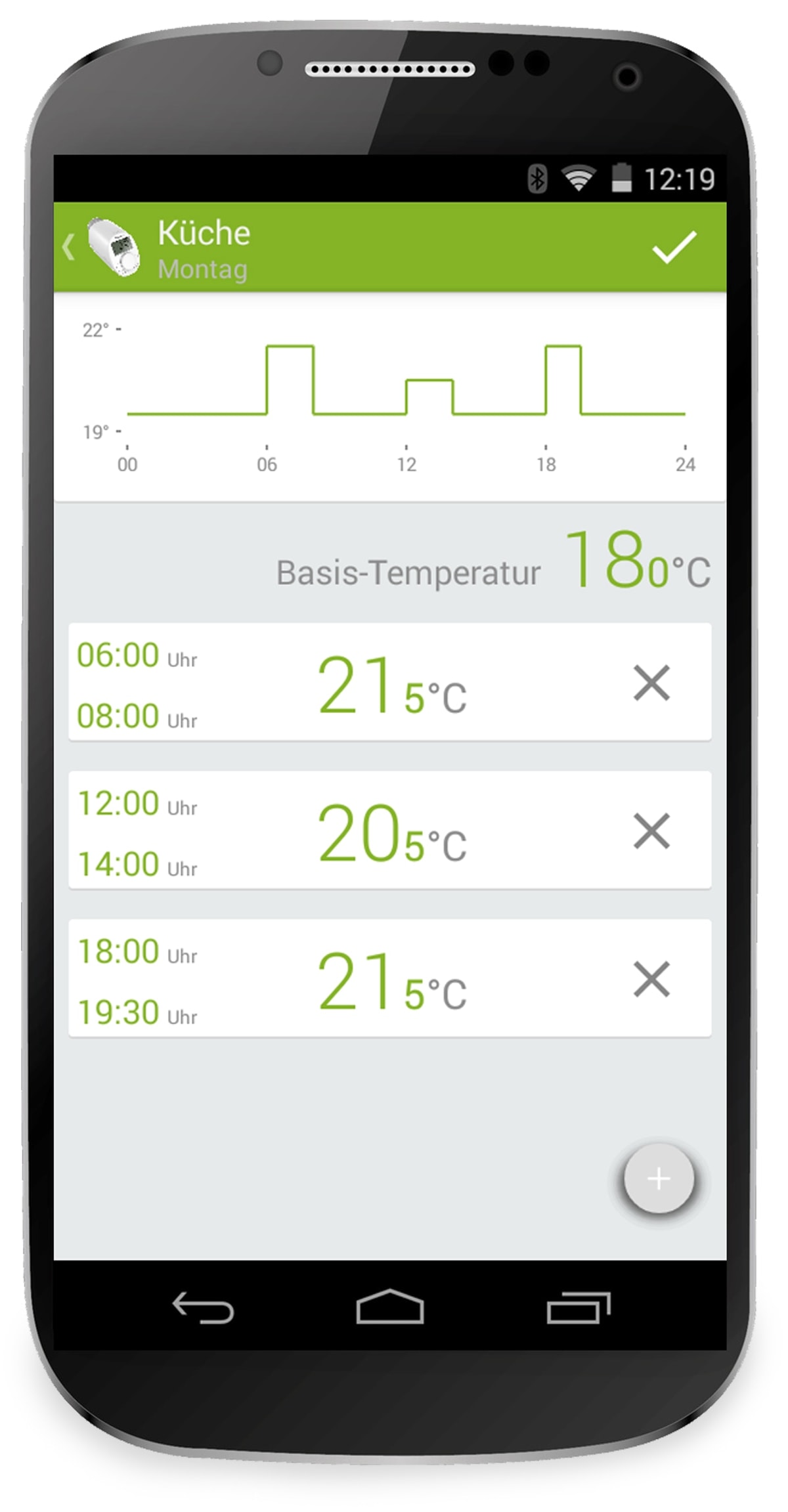 EQIVA Heizkörper-Thermostatkopf mit Bluetooth