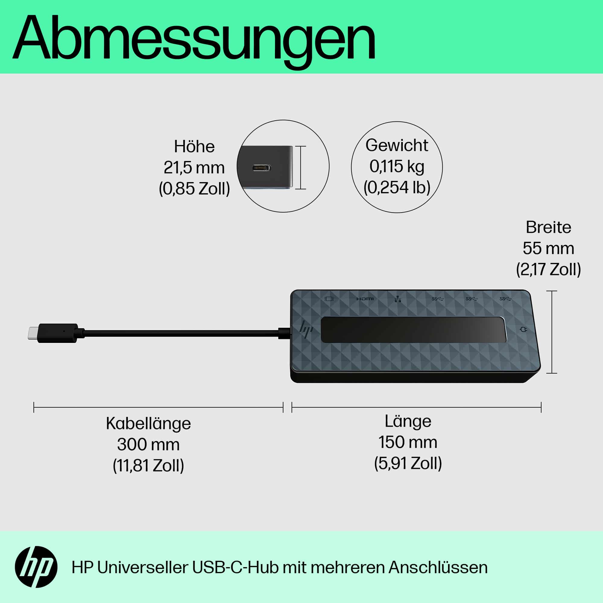 HP Universal Multiport-HUB, USB-C