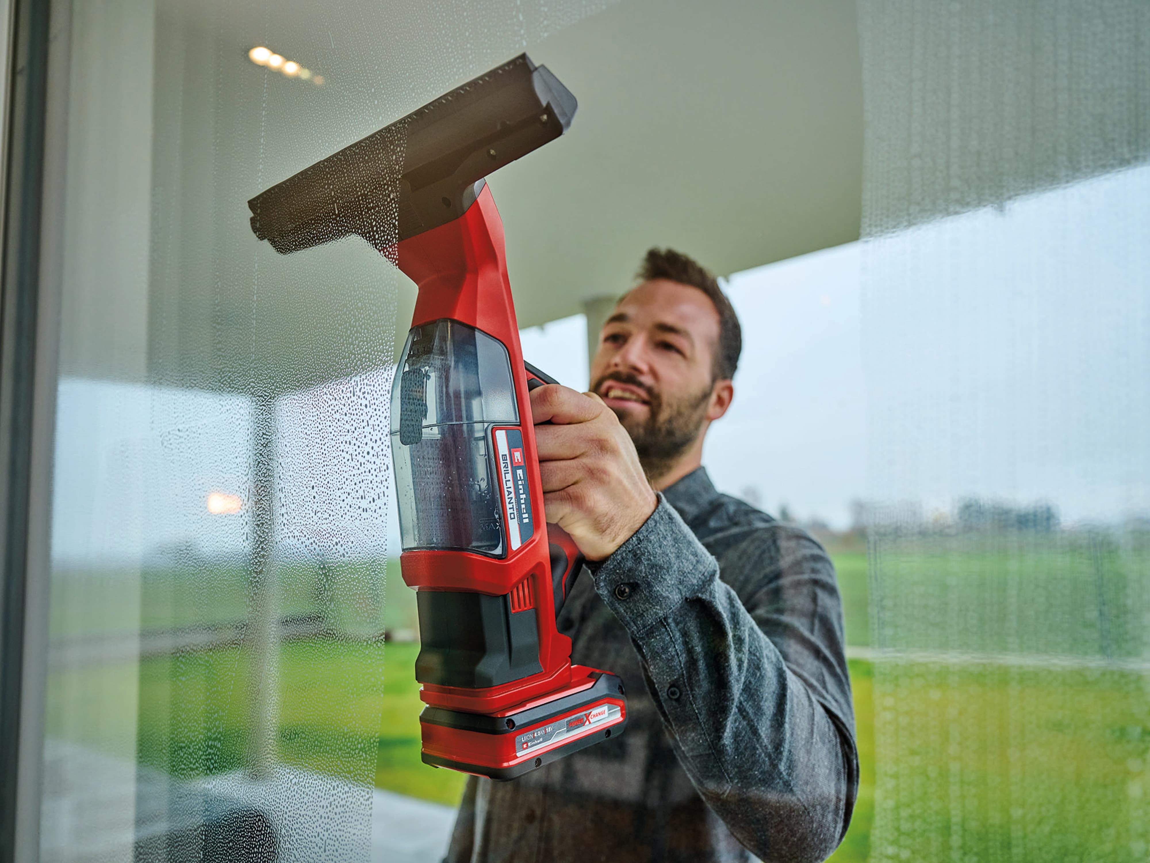 EINHELL Akku-Fensterreiniger Brillianto Solo