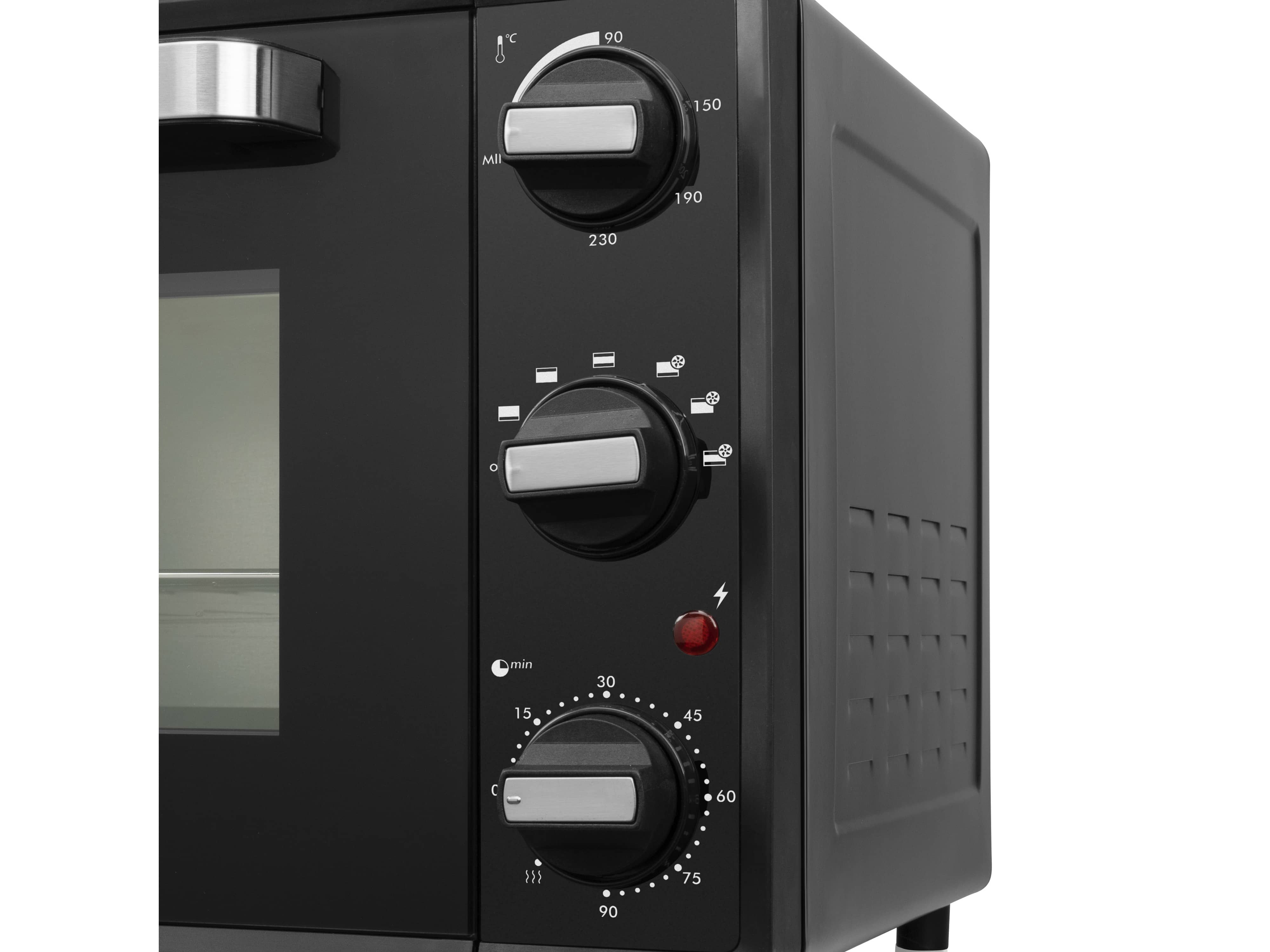 TRISTAR Mini-Backofen OV-3630, 38, L, 2000 W, Heißluft, schwarz 