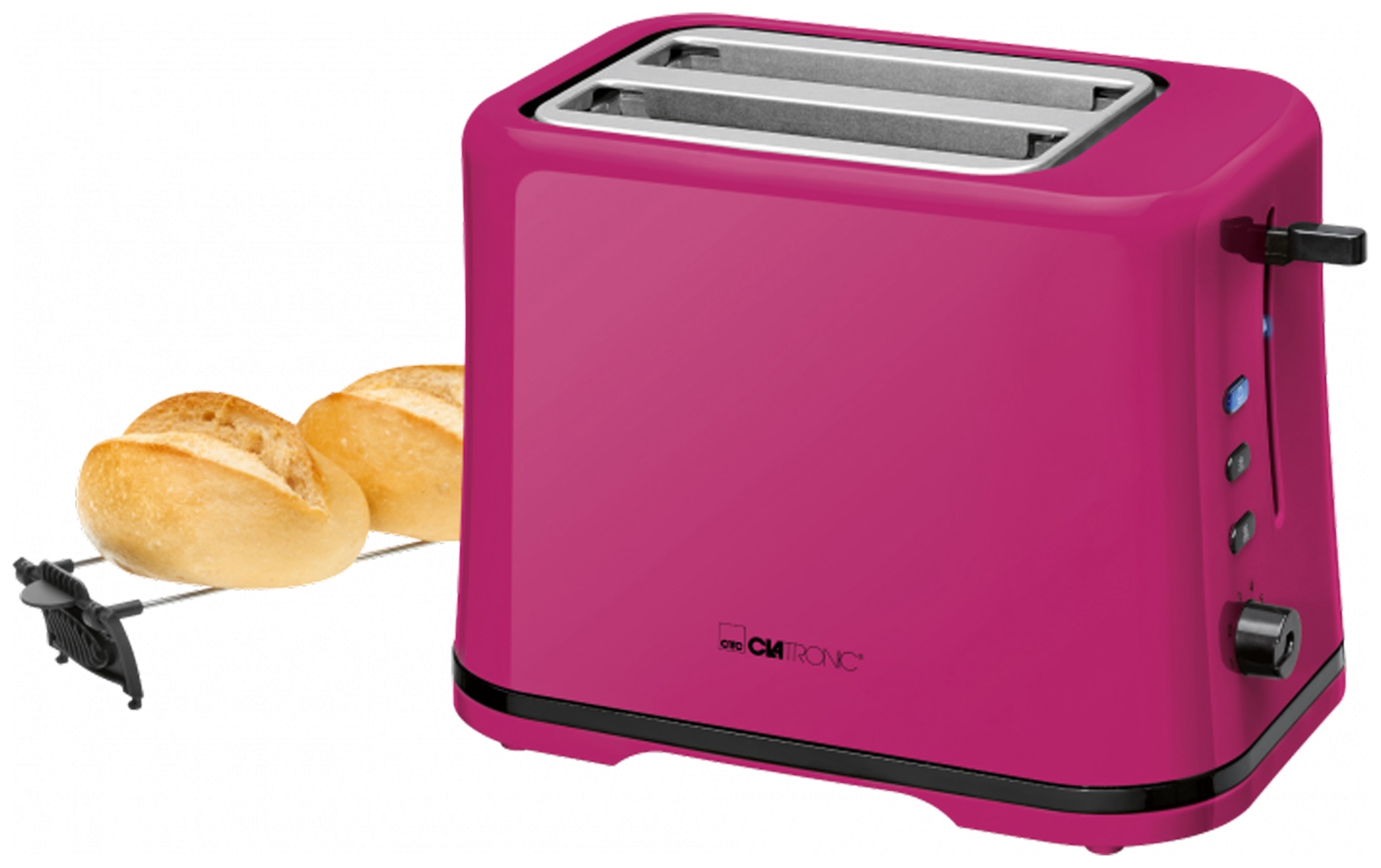 Clatronic Toaster TA 3554, 870 W, brombeer
