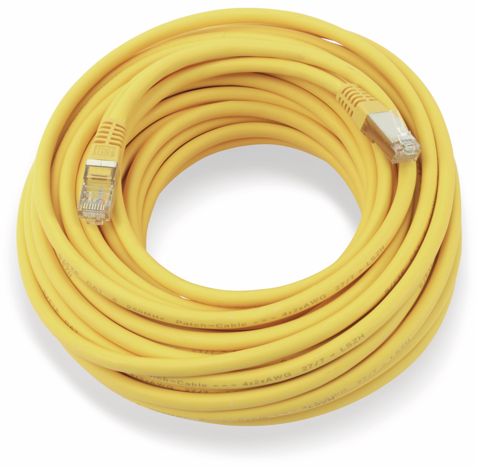 S-IMPULS CAT.6 Patchkabel, 15 m, gelb, S-FTP, PIMF